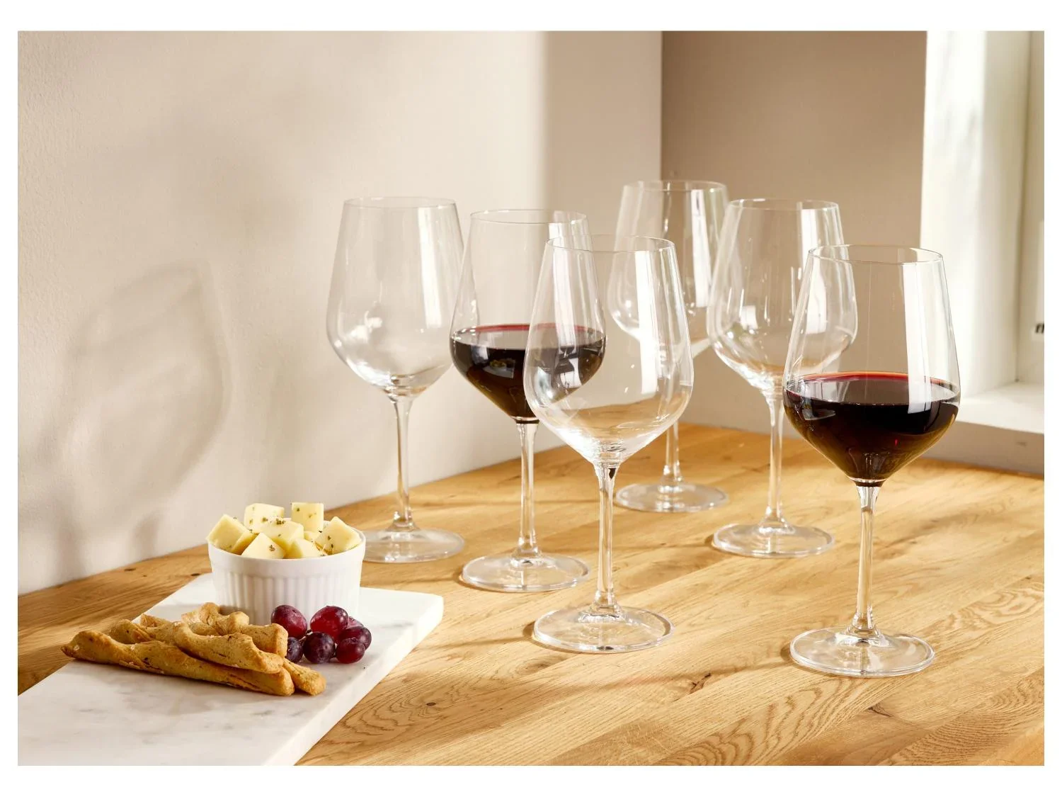 SILVERCREST Lot de 6 verres en cristal