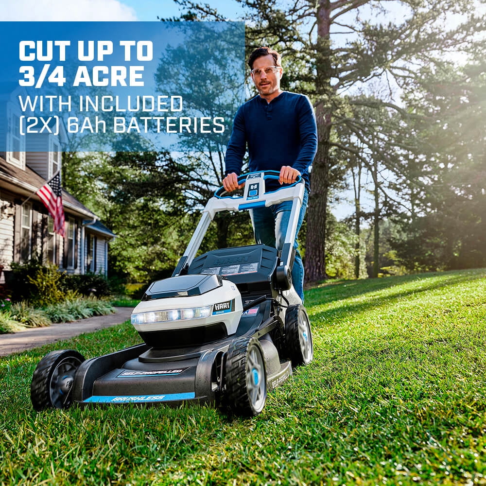40-Volt 21-inch Supercharge 3-in-1 Self-Propelled Mower Kit, (2) 6.0Ah Lithium-Ion Batteries - Image 4