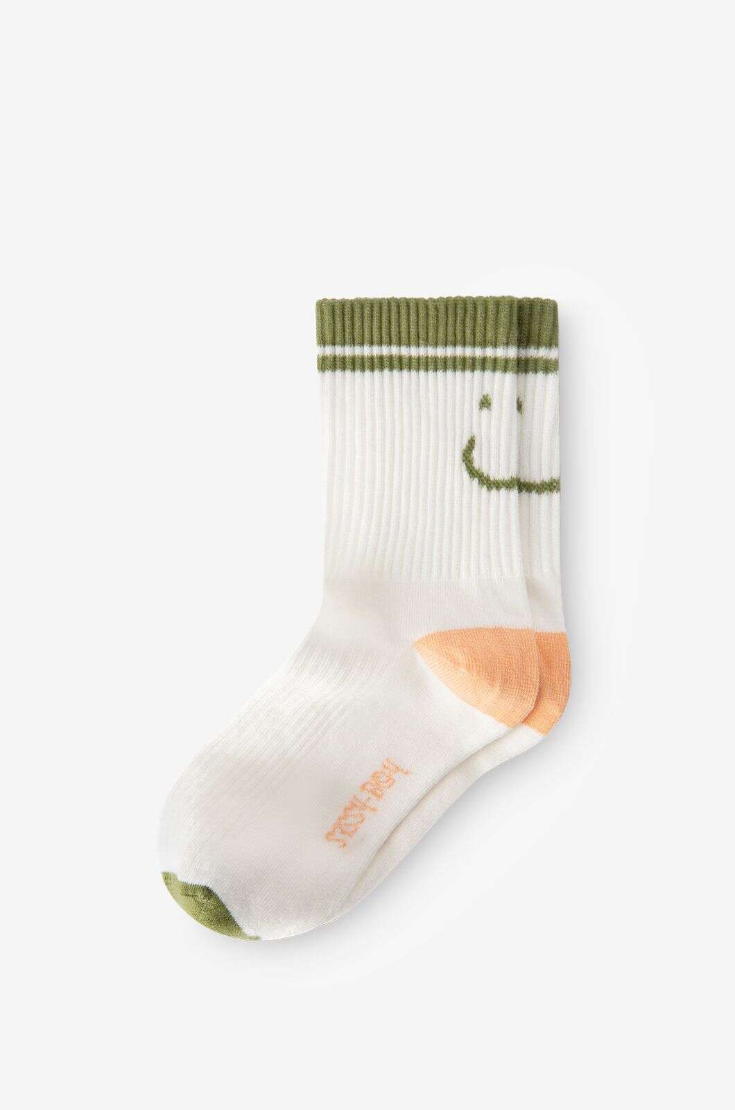 Witte sokken met smiley