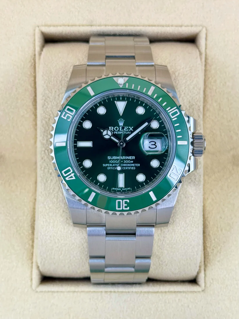 [Super Clone]Rolex Submariner Hulk 40mm Swiss Replica Watch|  116610LV Green Dial
