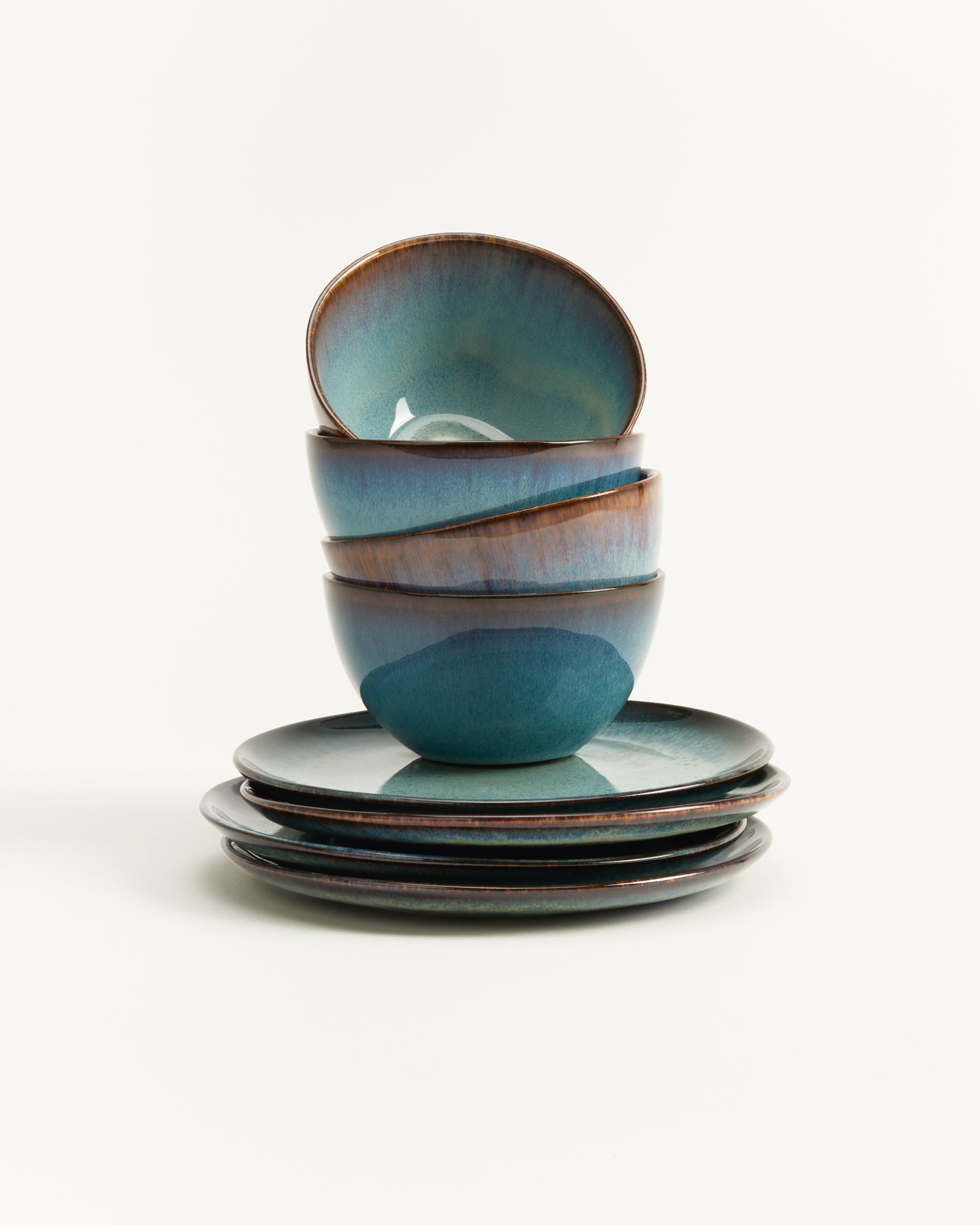 MADEIRA - BREAKFAST SET CLASSIC GREEN-BLUE 4 PIECES