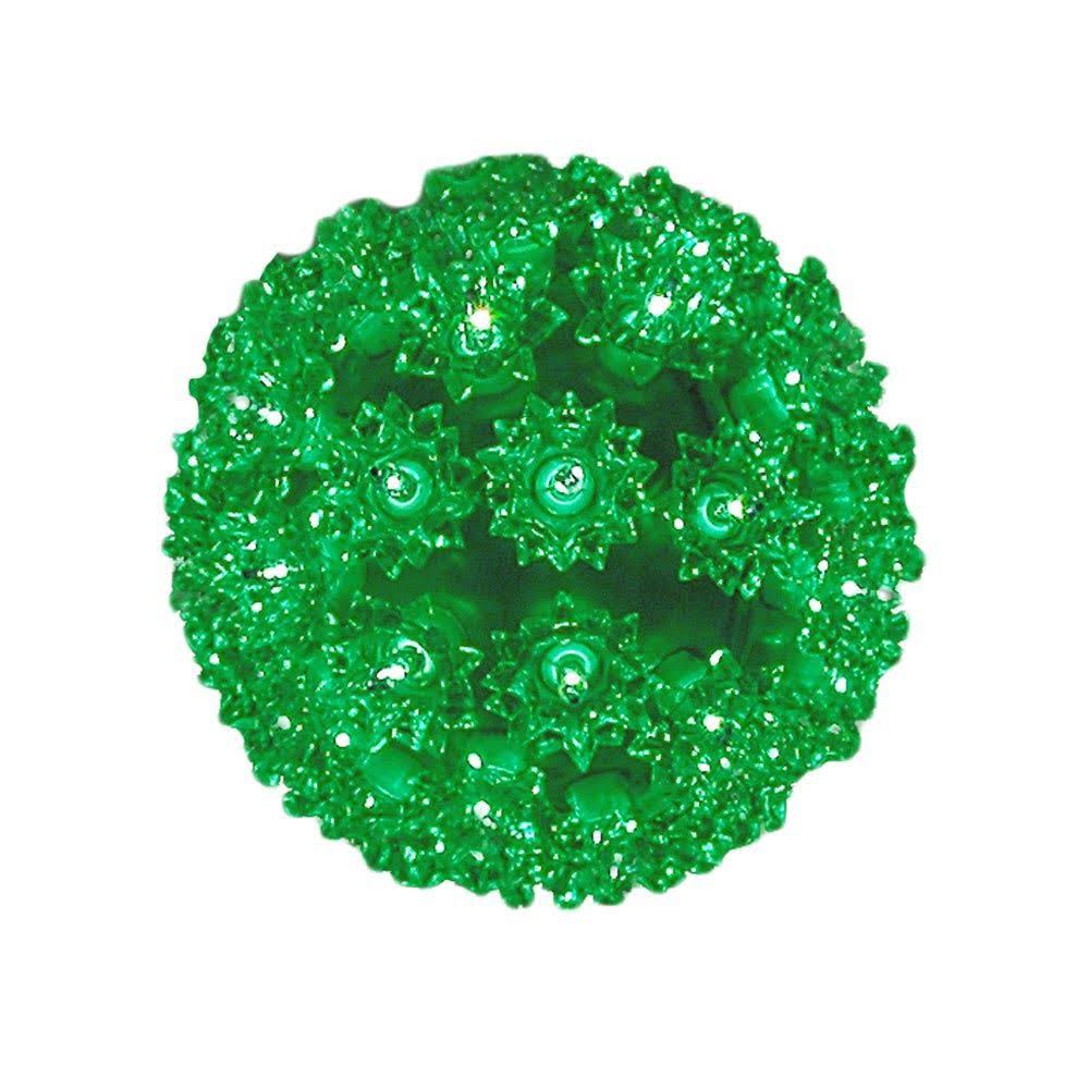 Novelty Lights, Inc. SS50-GR Commercial Grade Indoor/Outdoor Christmas Starlight Sphere, Green, 50 Light, 6