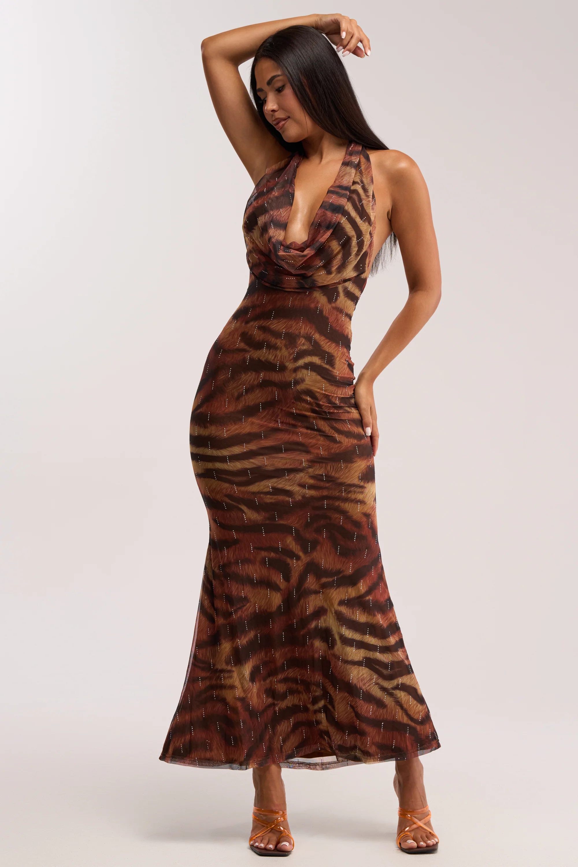 PRESSURE STAYS ON CHEETAH MIDI DRESS - Akira Store