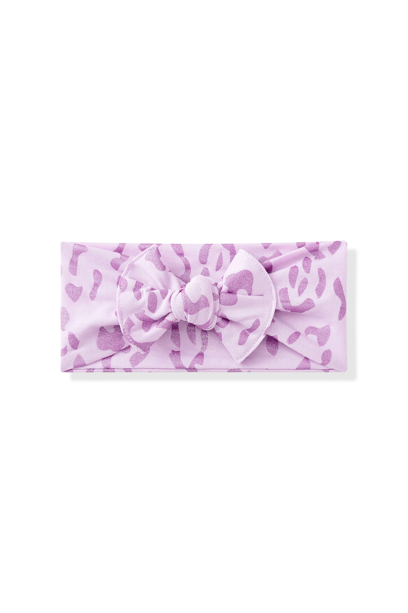 Knotted Bow Headband in Thistle Leopard