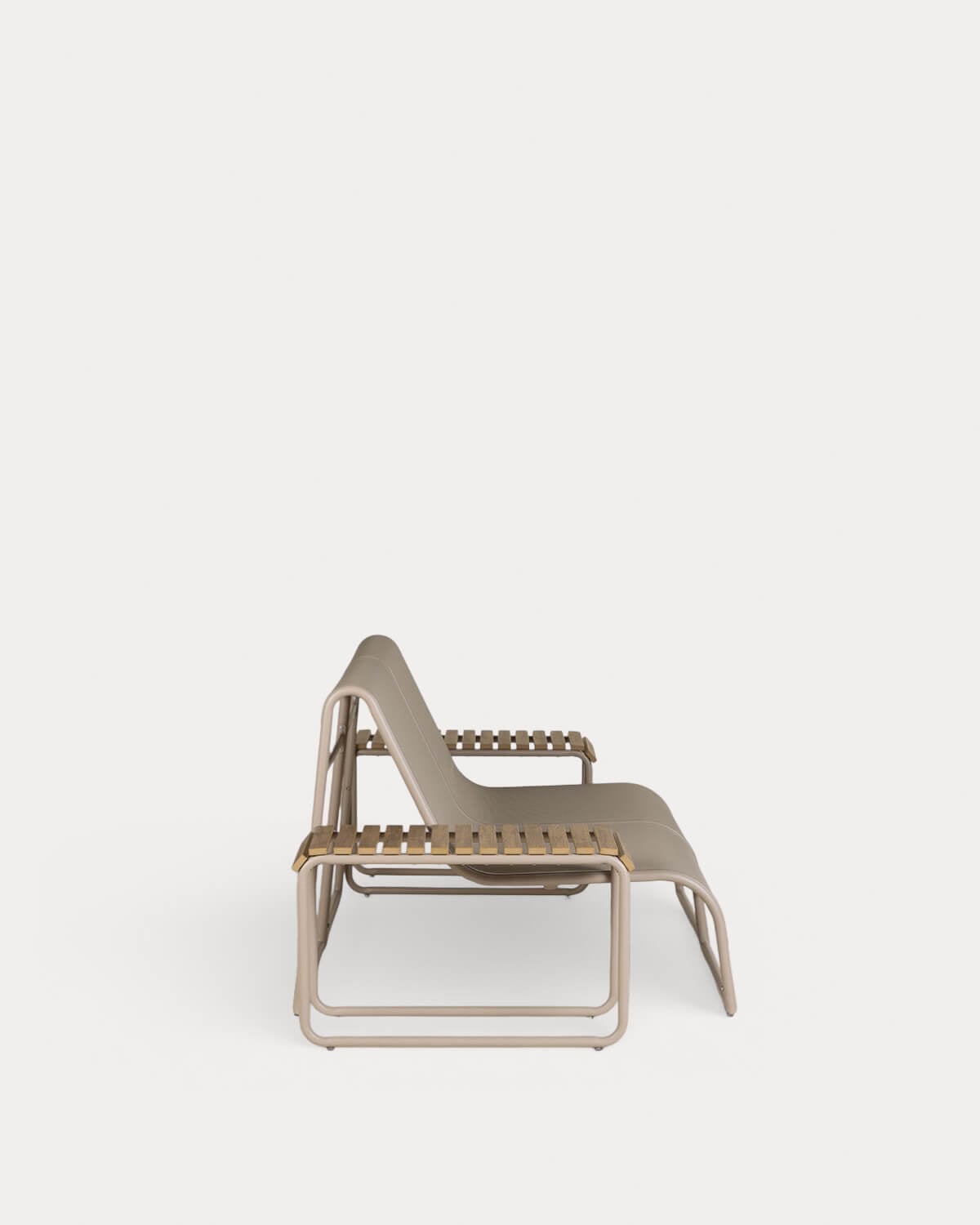 Dreisi - Set de Sillón 2 Plazas de Jardín con 2 Mesas Auxiliares de Aluminio Dreisi