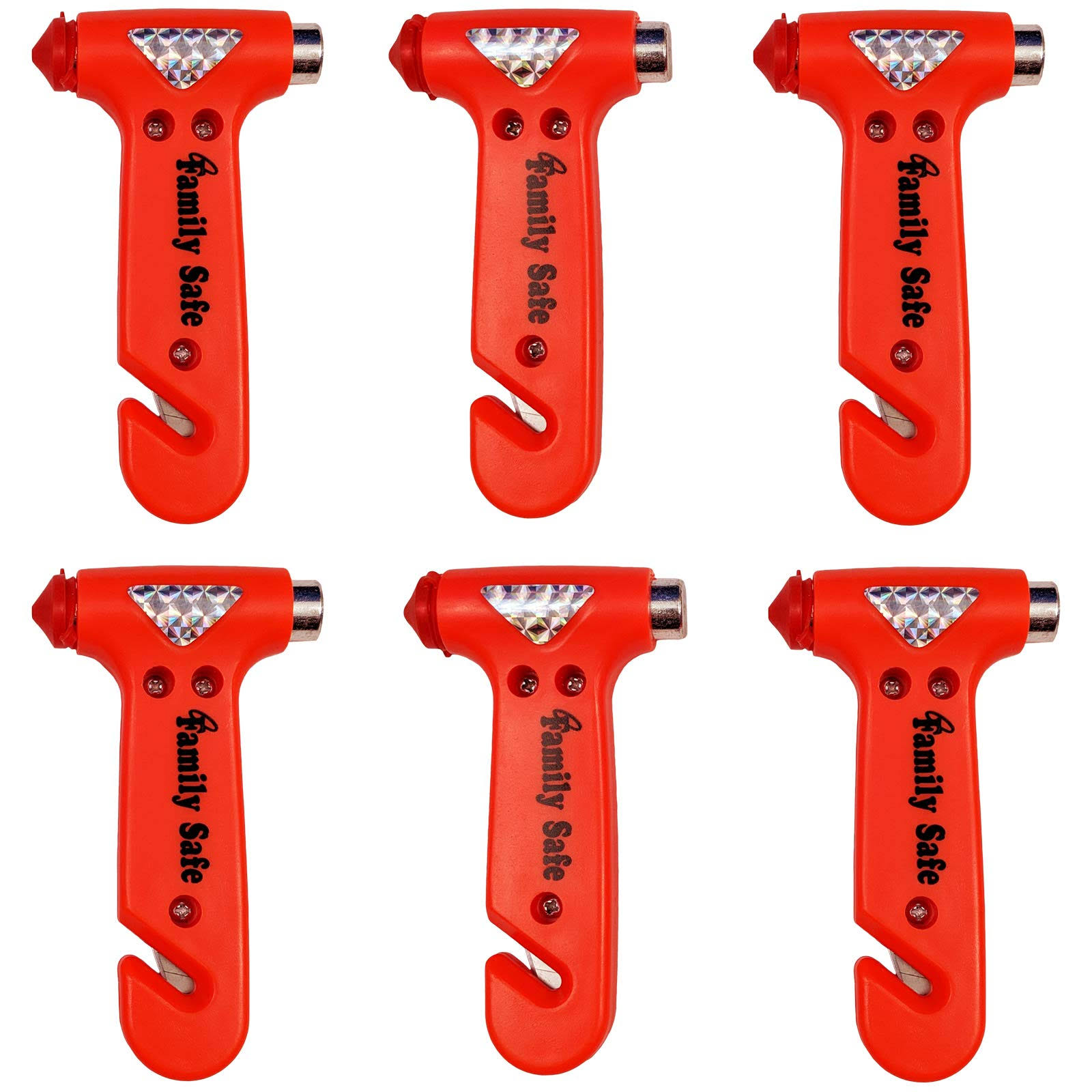 6 Pack Seatbelt Cutter Window Breaker Emergency Escape Multi Tool