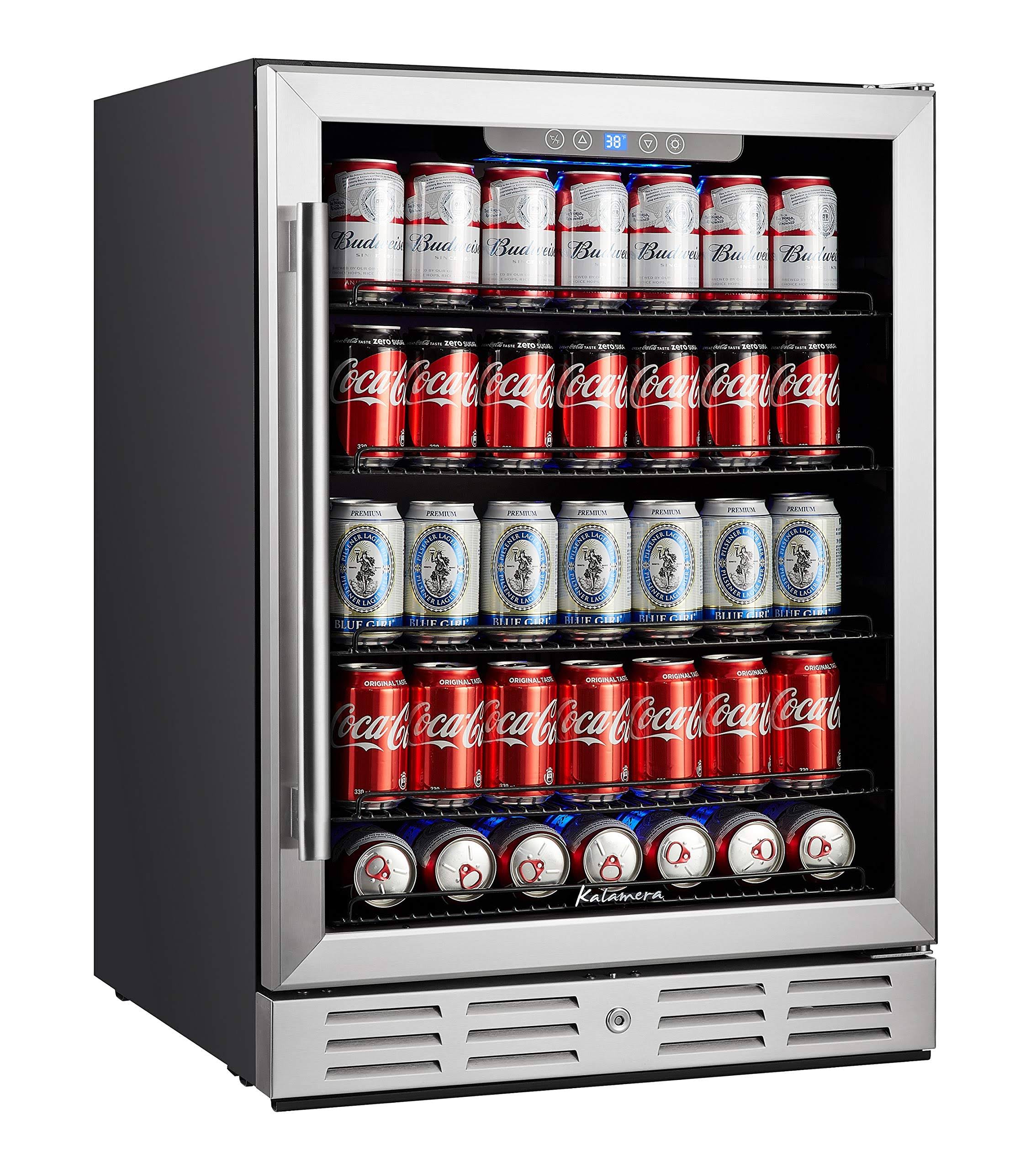 Kalamera 24 inch Beverage Refrigerator - 154 Cans Capacity Beverage Cooler- Fit Perfectly Into 24