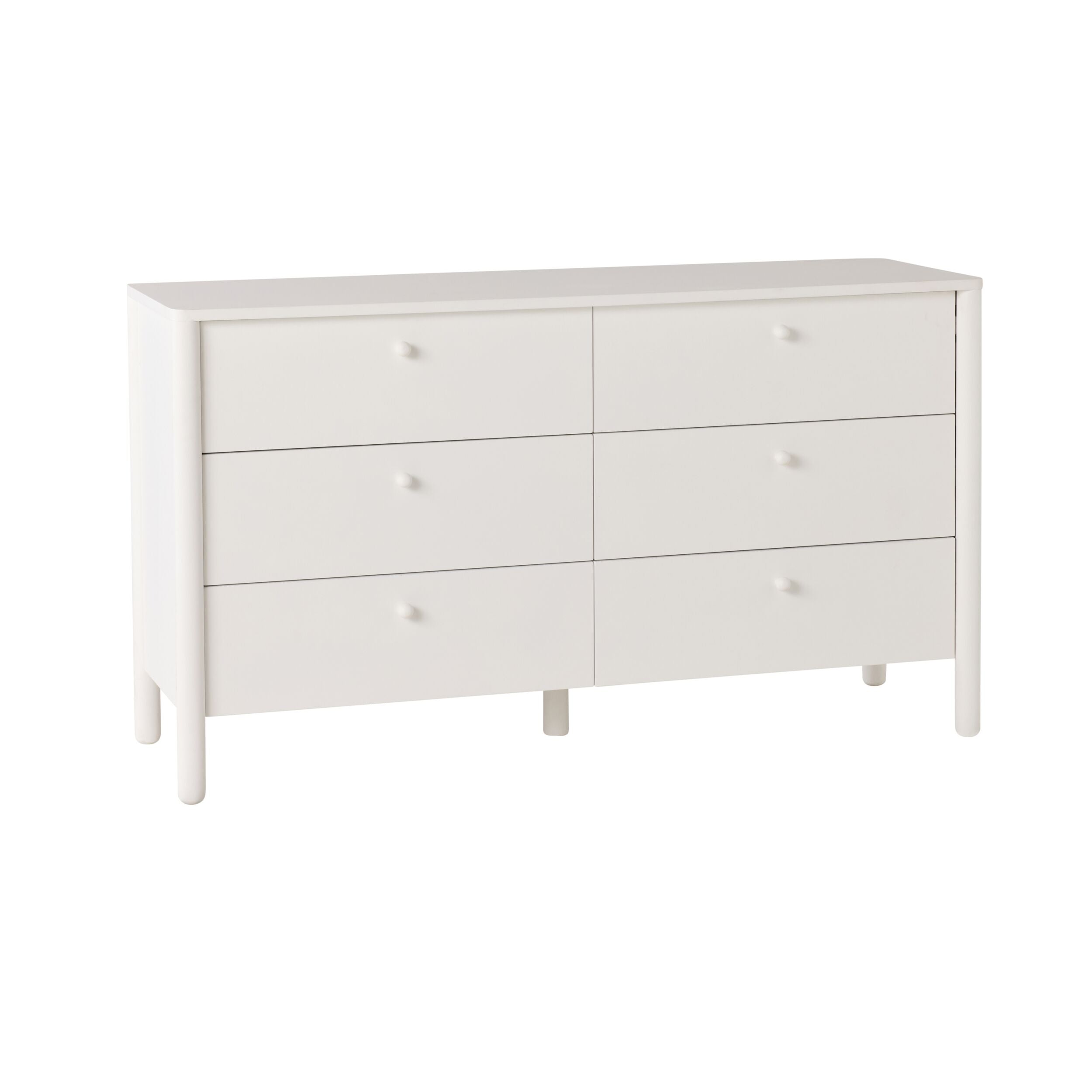 Spintara 6 Drawer Low Chest White