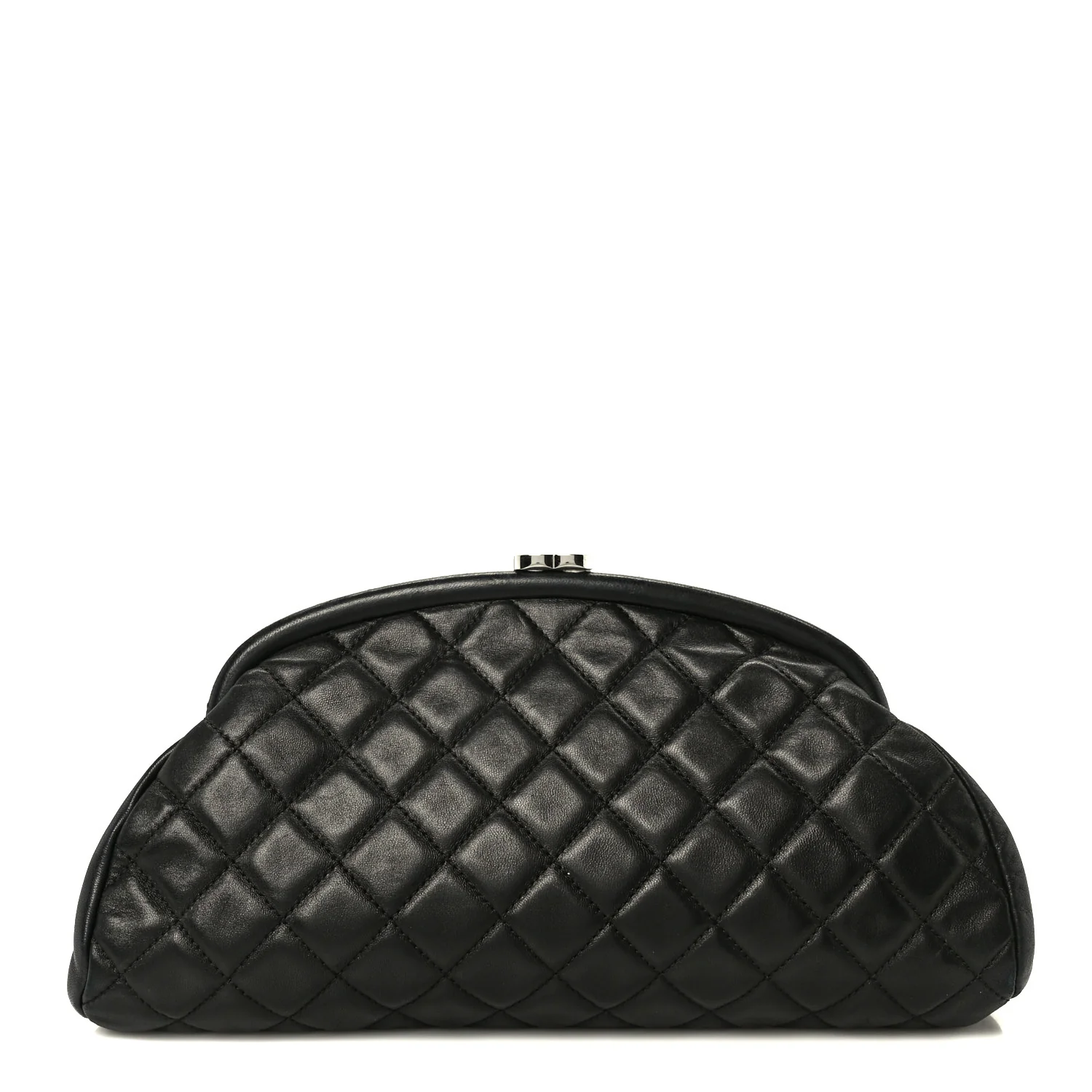 Lambskin Quilted Timeless Clutch Black