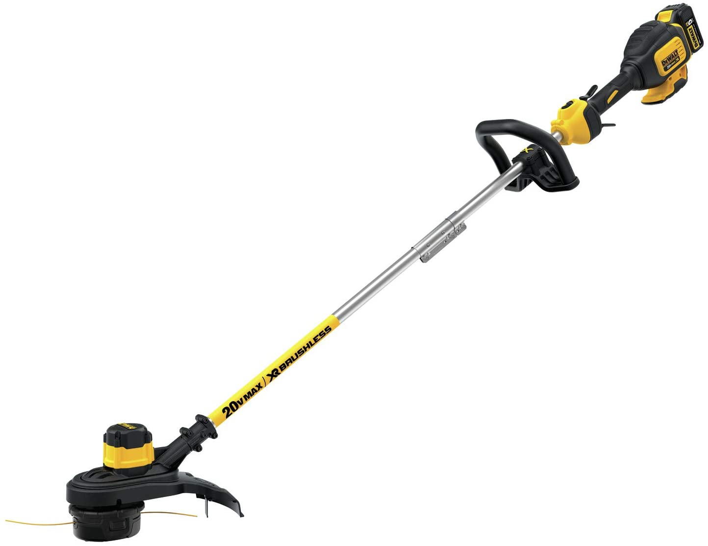 Coupe-bordures à fil DEWALT 20V MAX, sans balais, batterie 5 Ah, 13 pouces (DCST920P1)