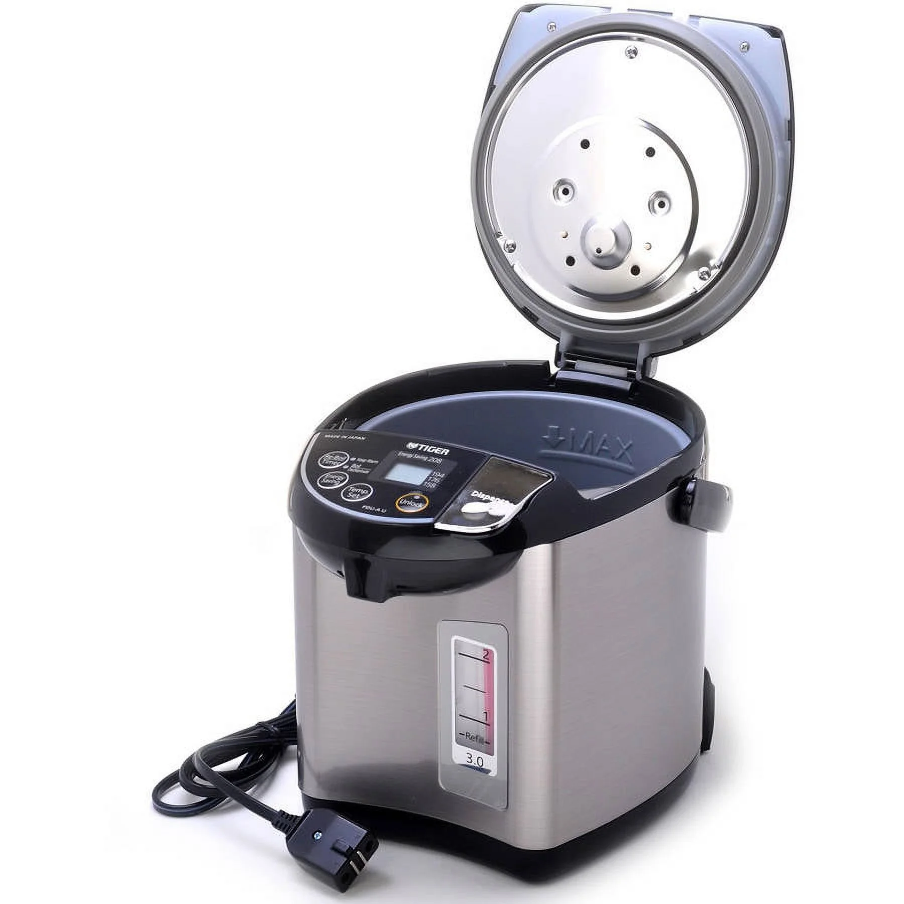 Tiger PDU - A40U - K 40 L Electric Kettle with LCD Control Panel Silver Black