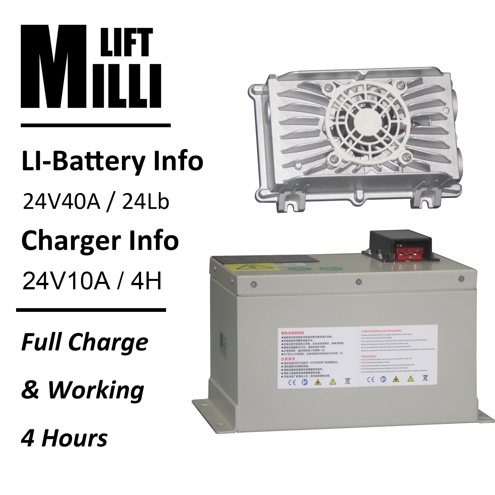 Millilift 3300LB Max Weight Electric Pallet Truck