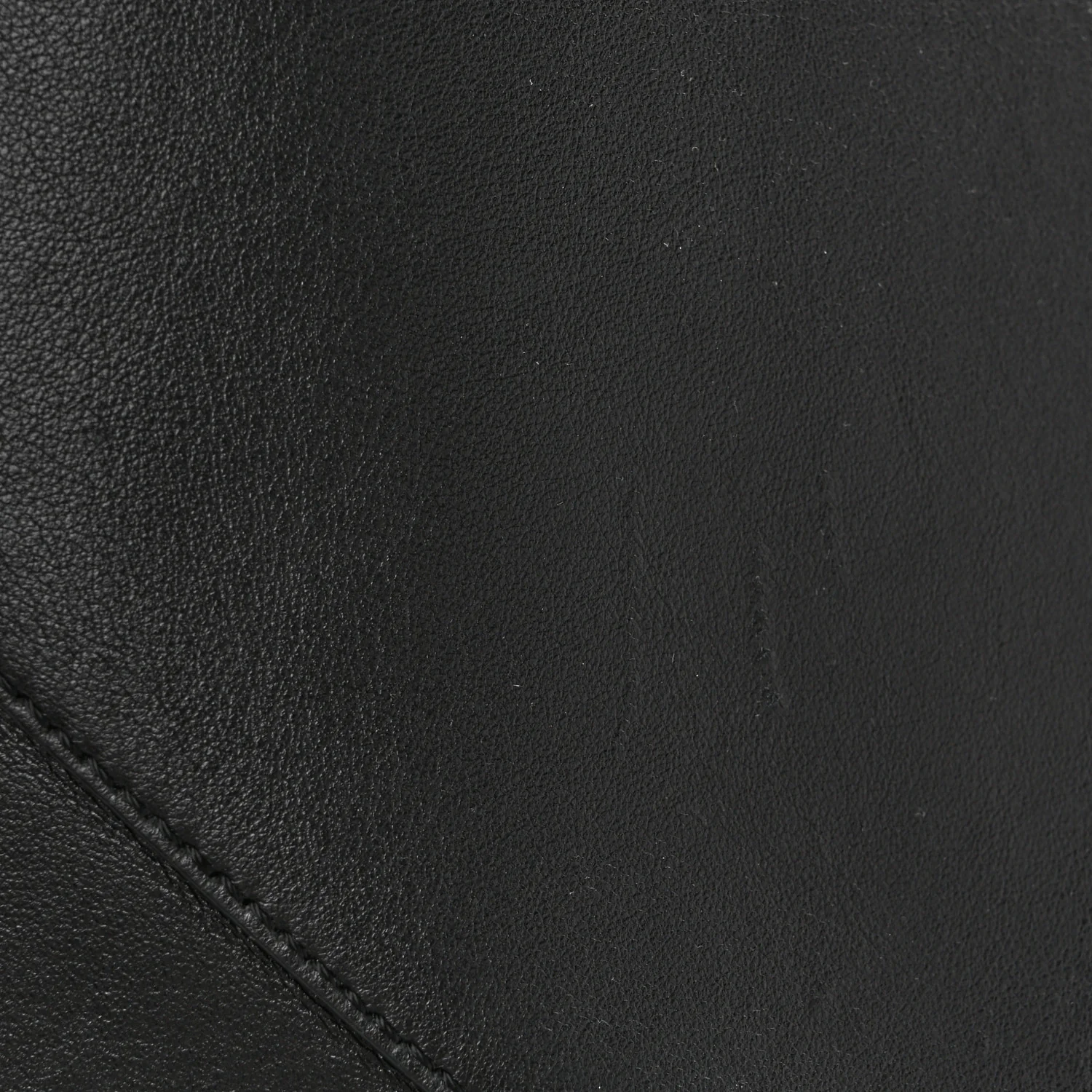 Shiny Calfskin Medium Puzzle Fold Tote Black