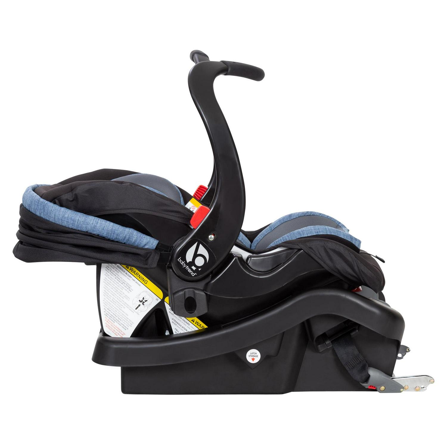 Baby Trend Secure Snap Tech™ 35.00 lb Infant Car Seat. Blue Chambray