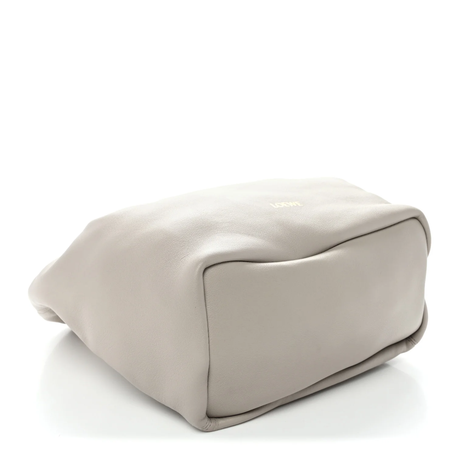 Buttery Nappa Lambskin Small Squeeze Bag Pearl Grey