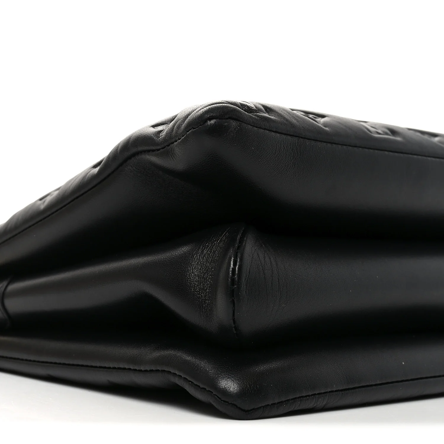 Lambskin Embossed Monogram Coussin MM Black