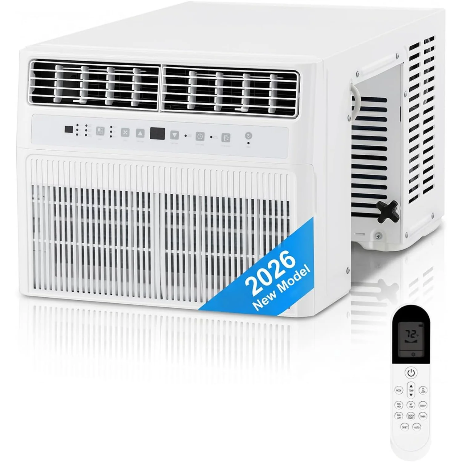 AECOJOY U-Shaped Window Air Conditioner 10,000 BTU AC Unit with Full Window View, Cools 250 Sq. Ft.