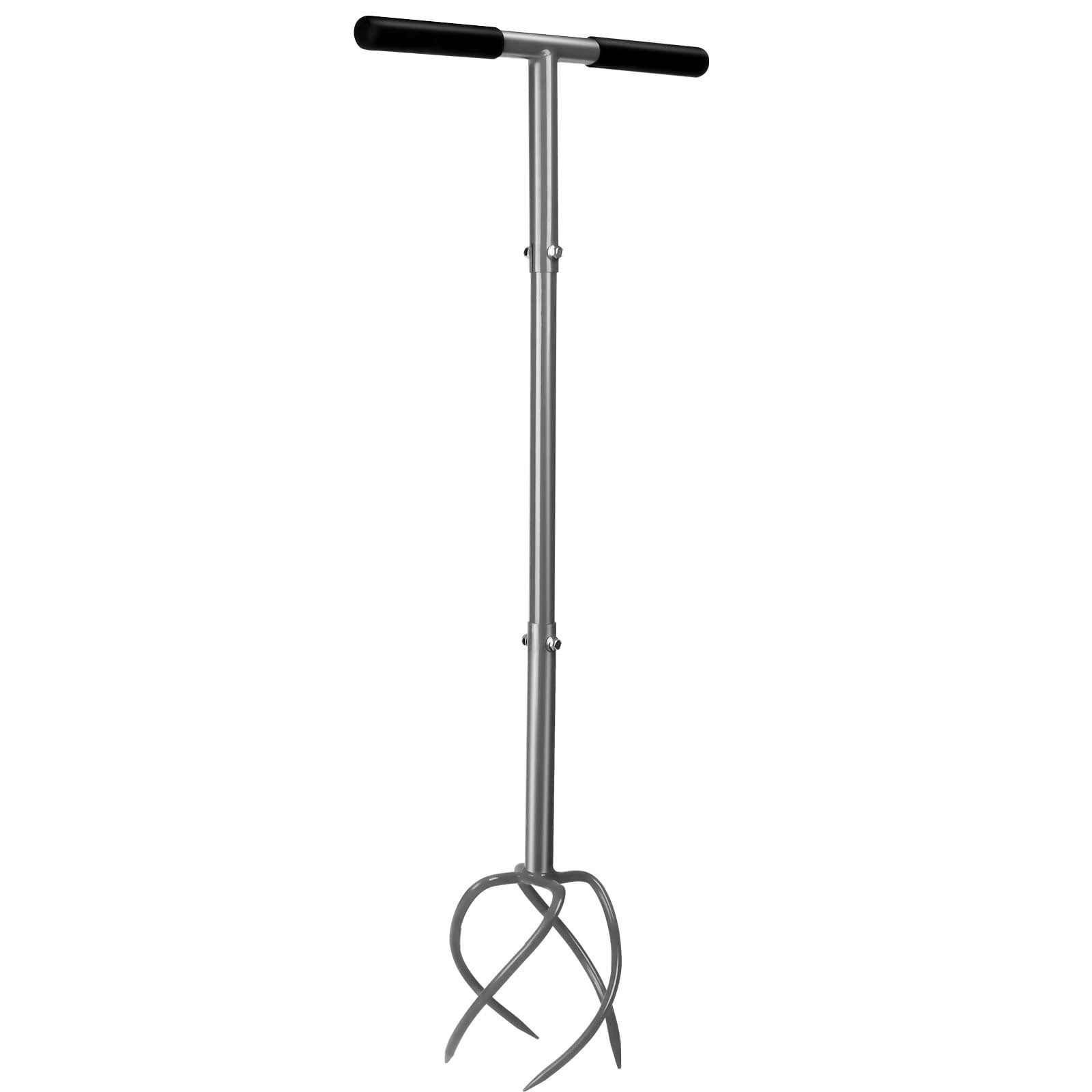Walensee Upgrade Twist Tiller Manual Hand Tiller Garden Claw Cultivator with A Removable Big Claw, Garden Claw Tool Long Handle Steel Tiller Lawn