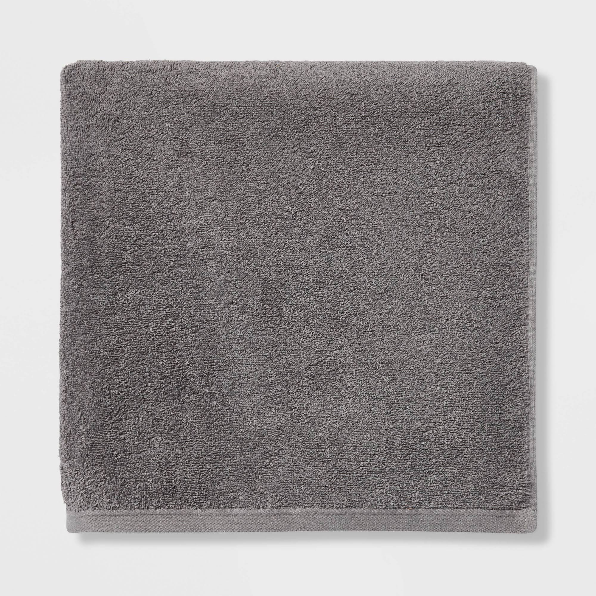 Oversized Everyday Bath Towel Dark Gray - Room Essentials