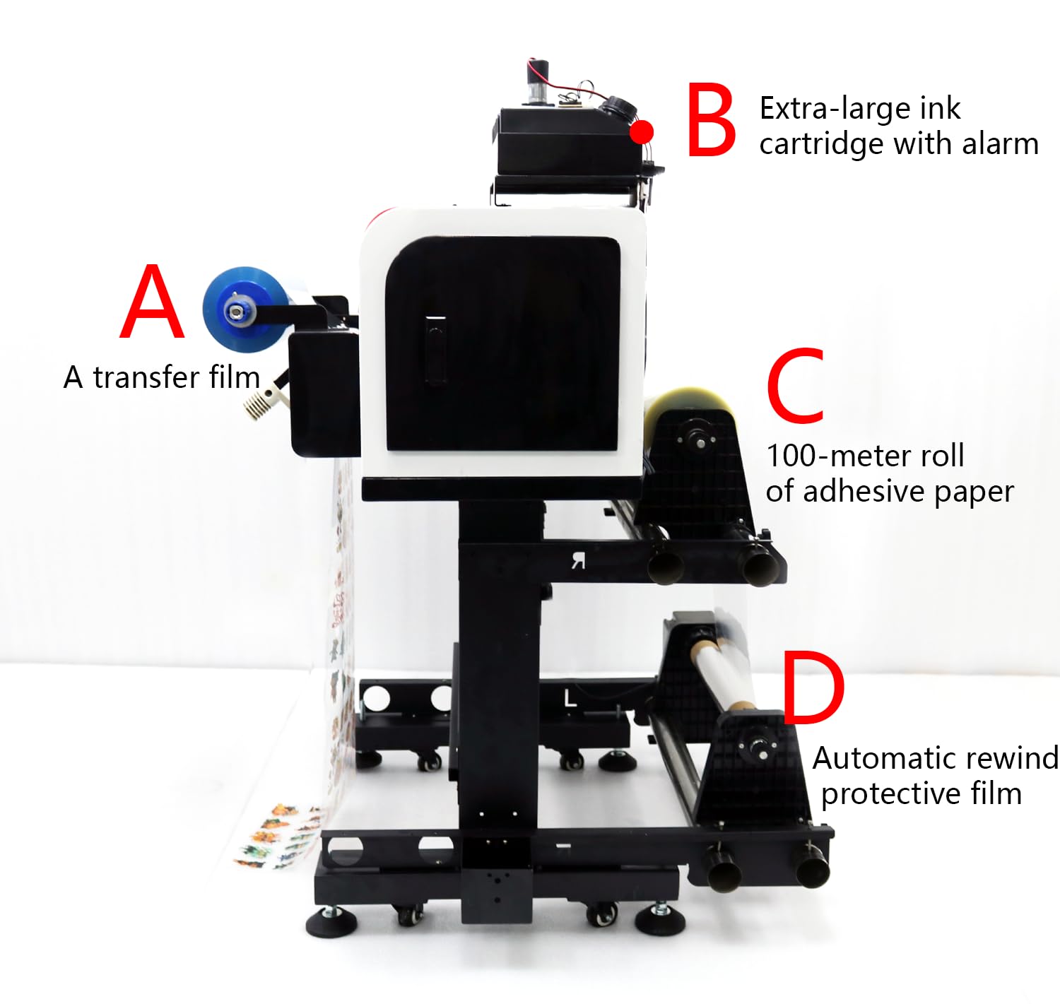 High-Speed Dual-Head UV Printer with F1080 Printheads, Roll-to-Roll Batch Printing, Professional Industrial UV Printing Machine, Multi-Material Compatible, Customizable