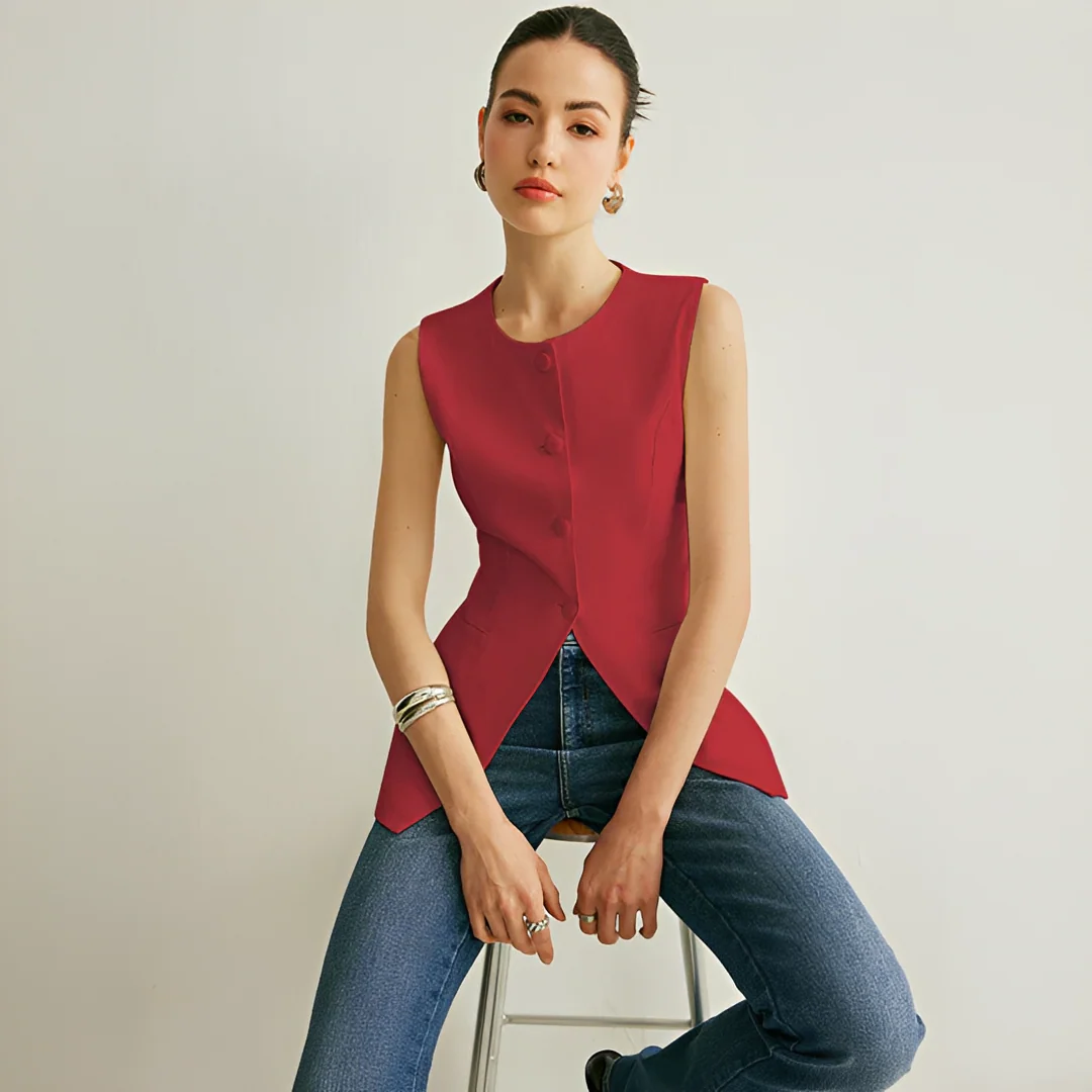 Nyla - Gilet Élégant Sans Manches