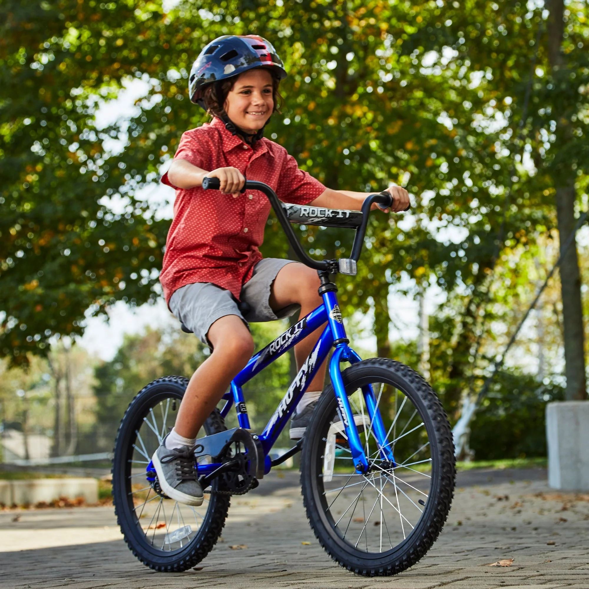 20 in Rock It Kids Bike for Boys Ages 5 and up, Child, Royal Blue Image 3