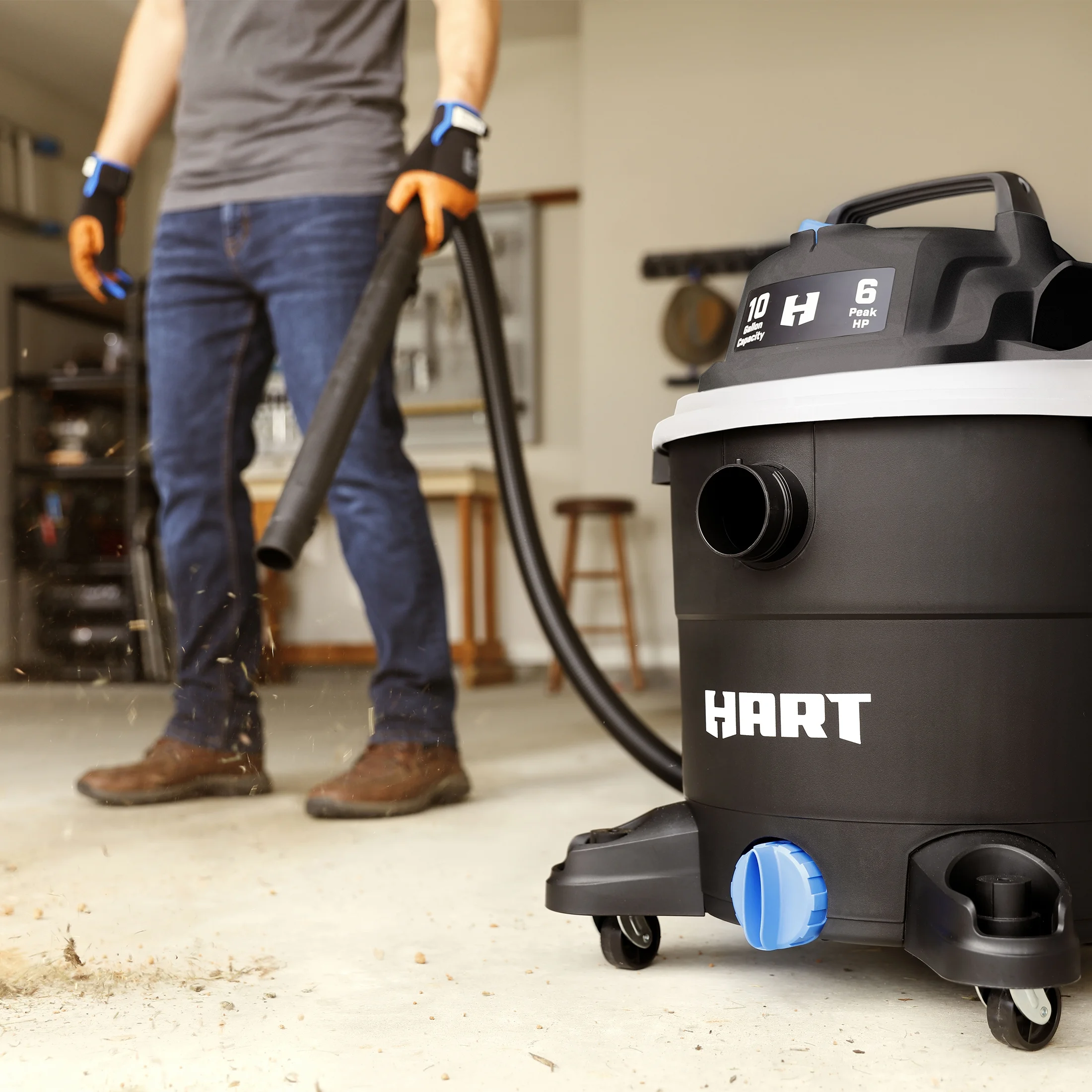 10 Gallon 6 Peak HP Poly Wet/Dry Vacuum, VOC1012PF 3703 Image 7