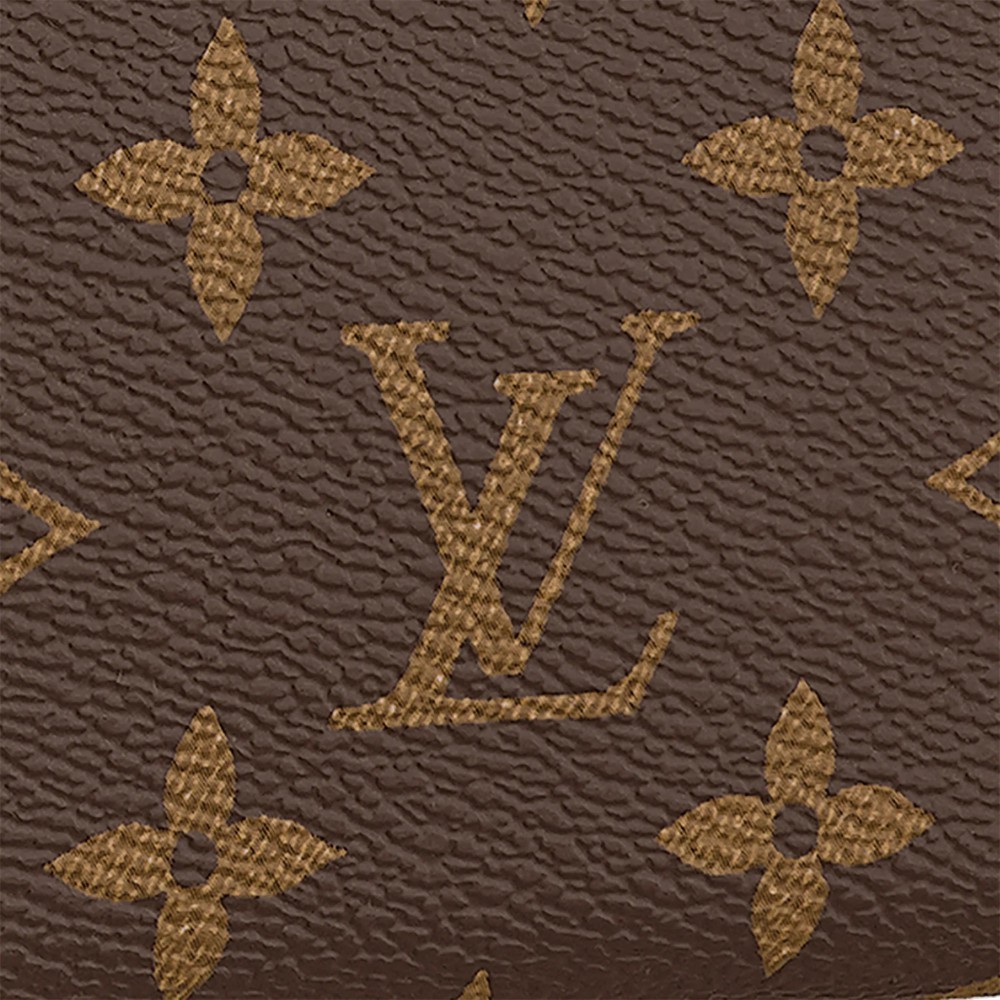 L-bag Monogram Canvas Clemence Wallet M60742 Fuchsia