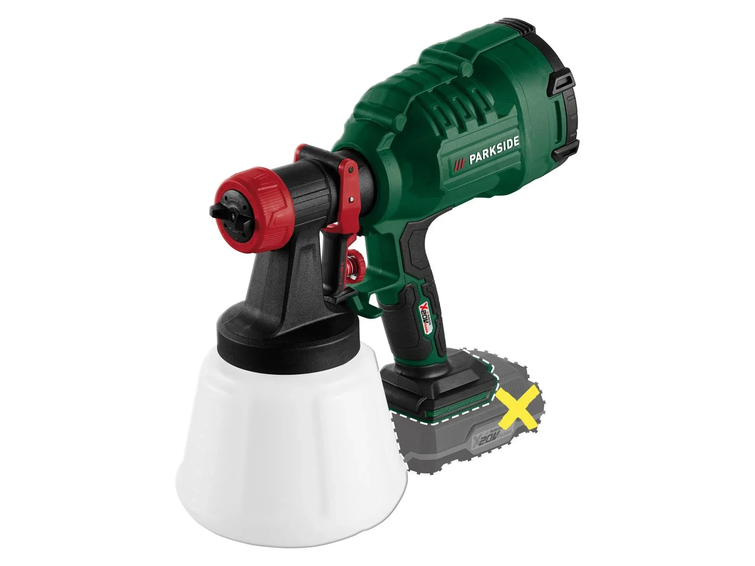 PARKSIDE Pistolet  peinture sans fil PFSA 20-Li B2, 20 V