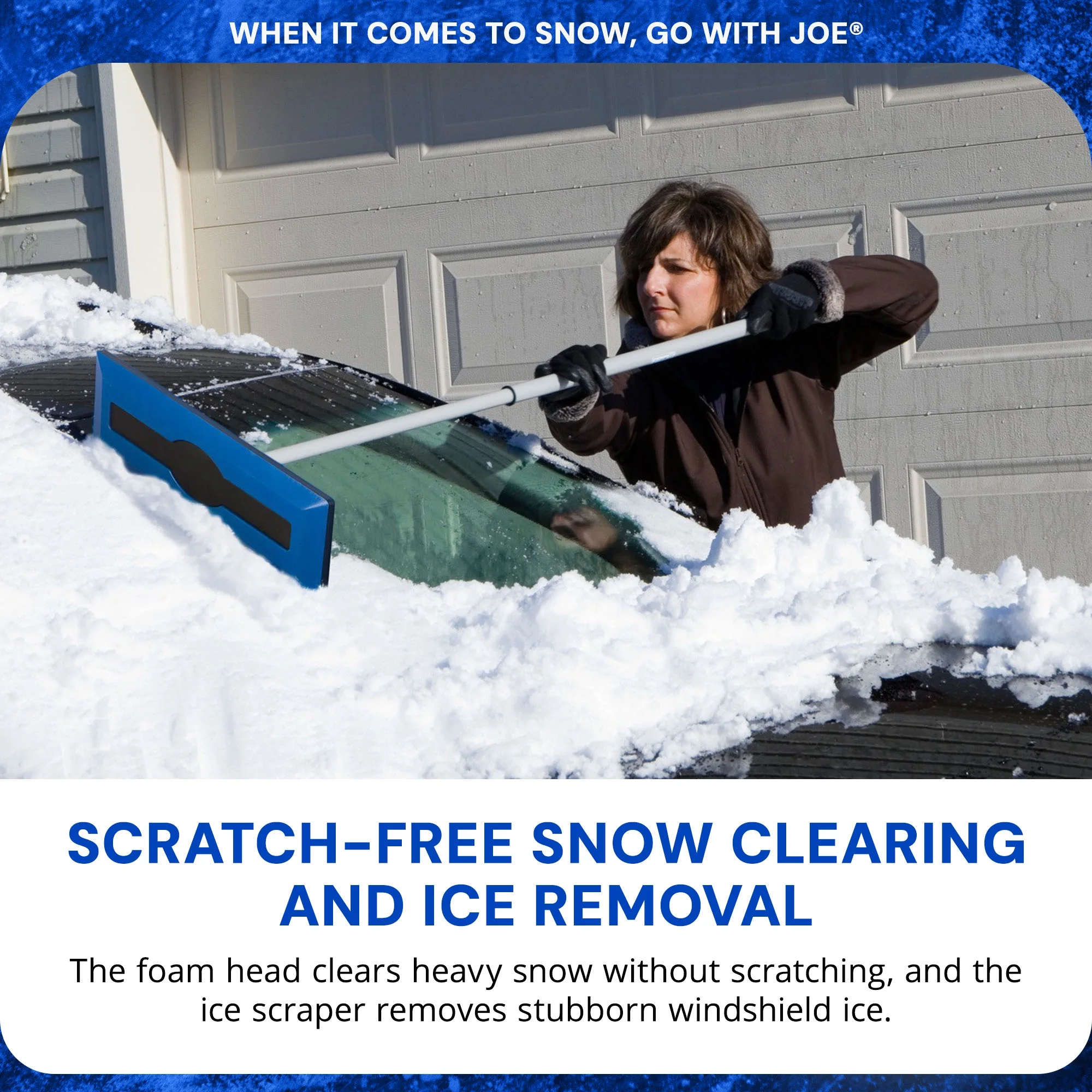 Electric Snow Thrower Bundled with Snow Broom Ice Melt Pellets - Image 6