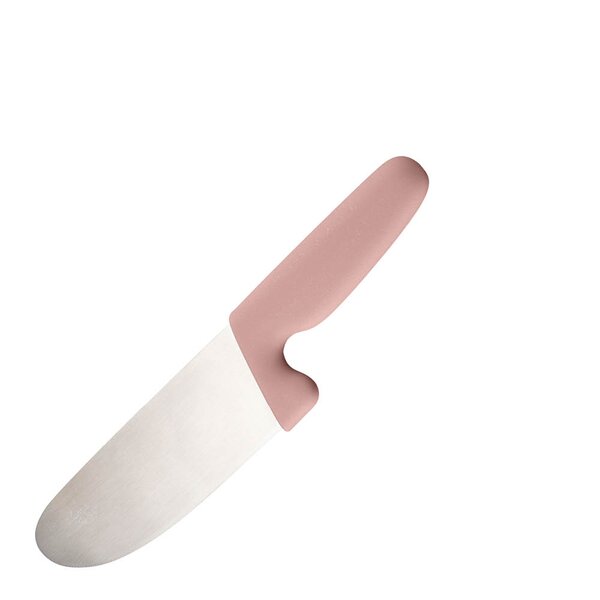Chic Kids barnekniv 11 cm børstet stål/rosa
