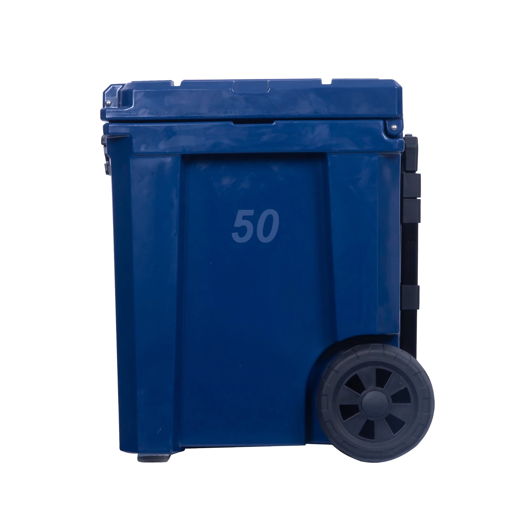 50 52 Qt Premium Chest Cooler with Easy Roll Wheels Navy Blue(MultiColor) Image 2