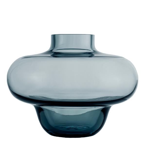 Kappa vase 16 cm grå