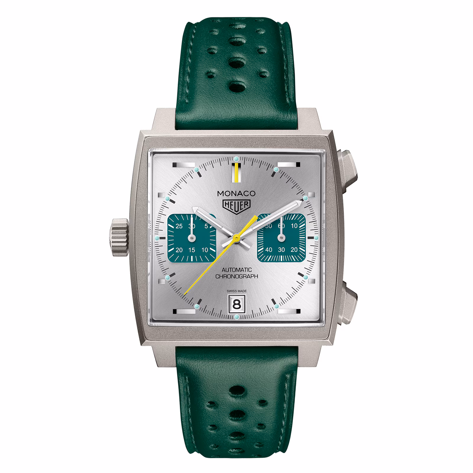 【Super Clone】TAG Heuer Monaco Chronograph Racing Green 39mm Mens Watch CAW218E.FC6565