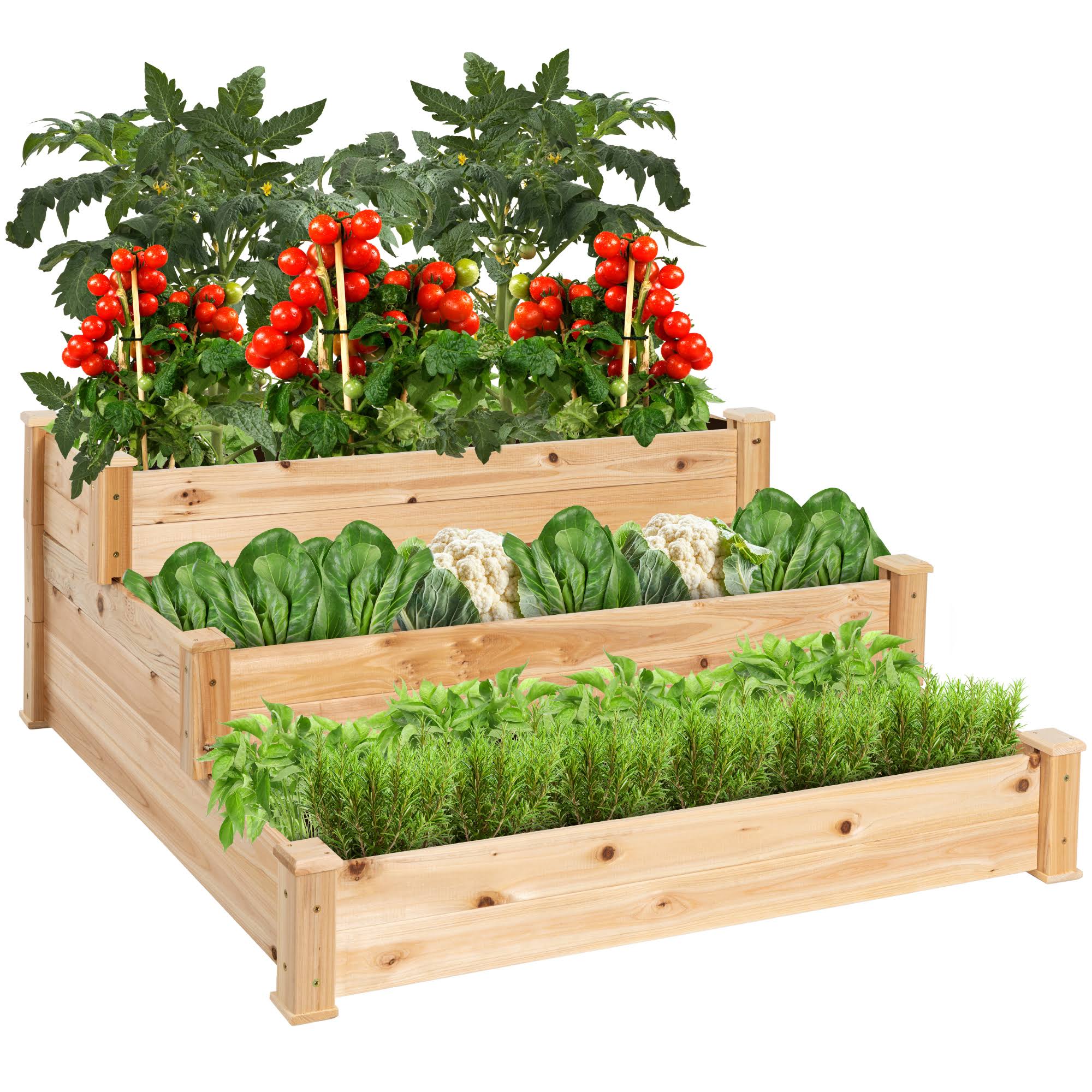 Best Choice Products Raised 3-Tier Vegatable Garden Kit, Beige