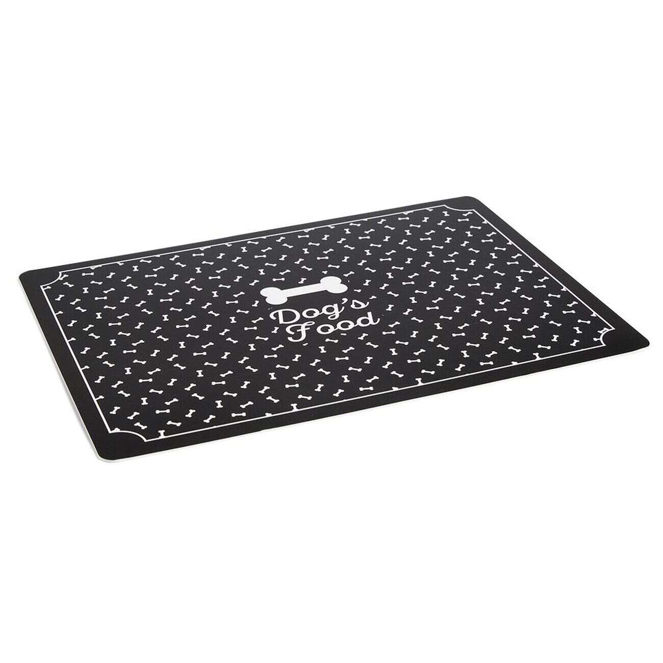 Tapis repose gamelle animaux Dog's Food plastique 32x43cm
