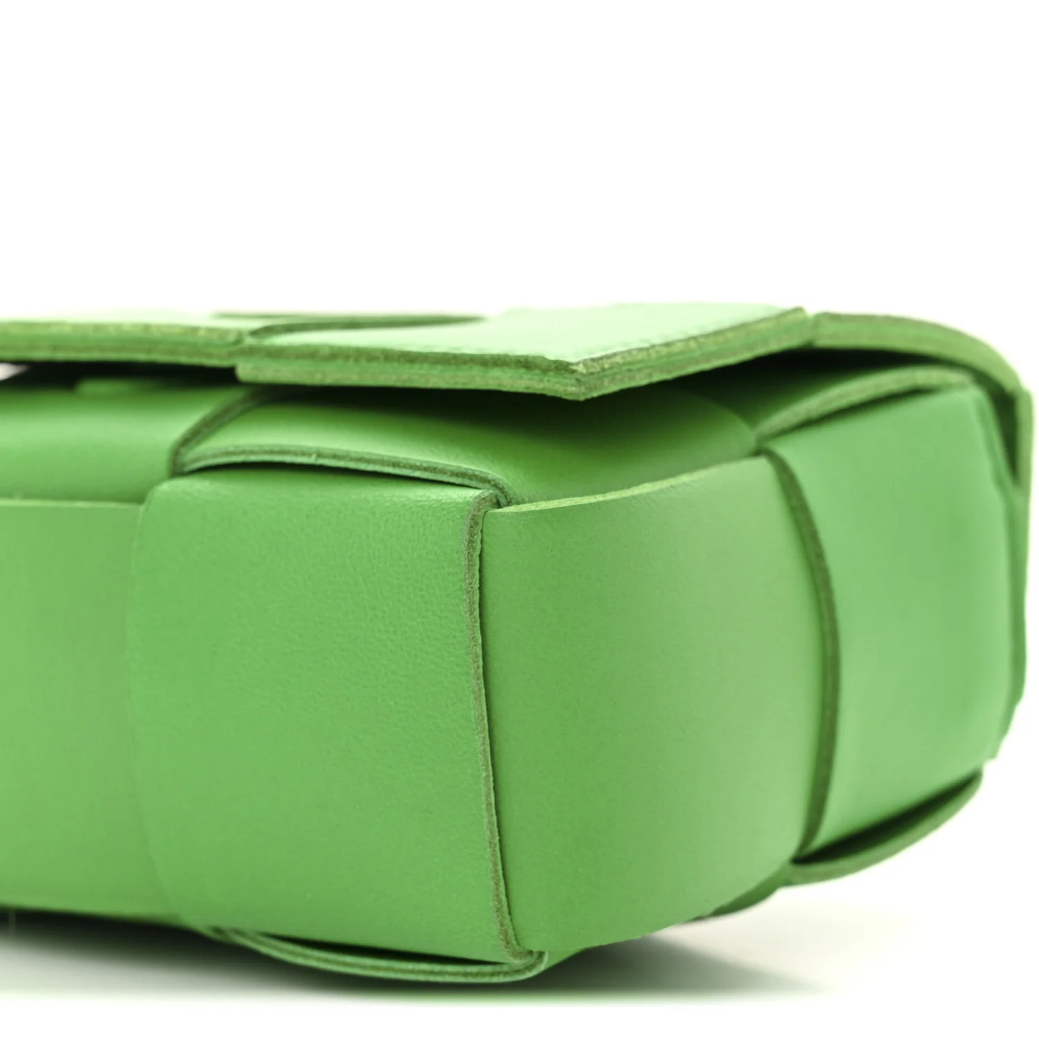 Lambskin Maxi Intreccio Candy Cassette Crossbody Bag Parakeet