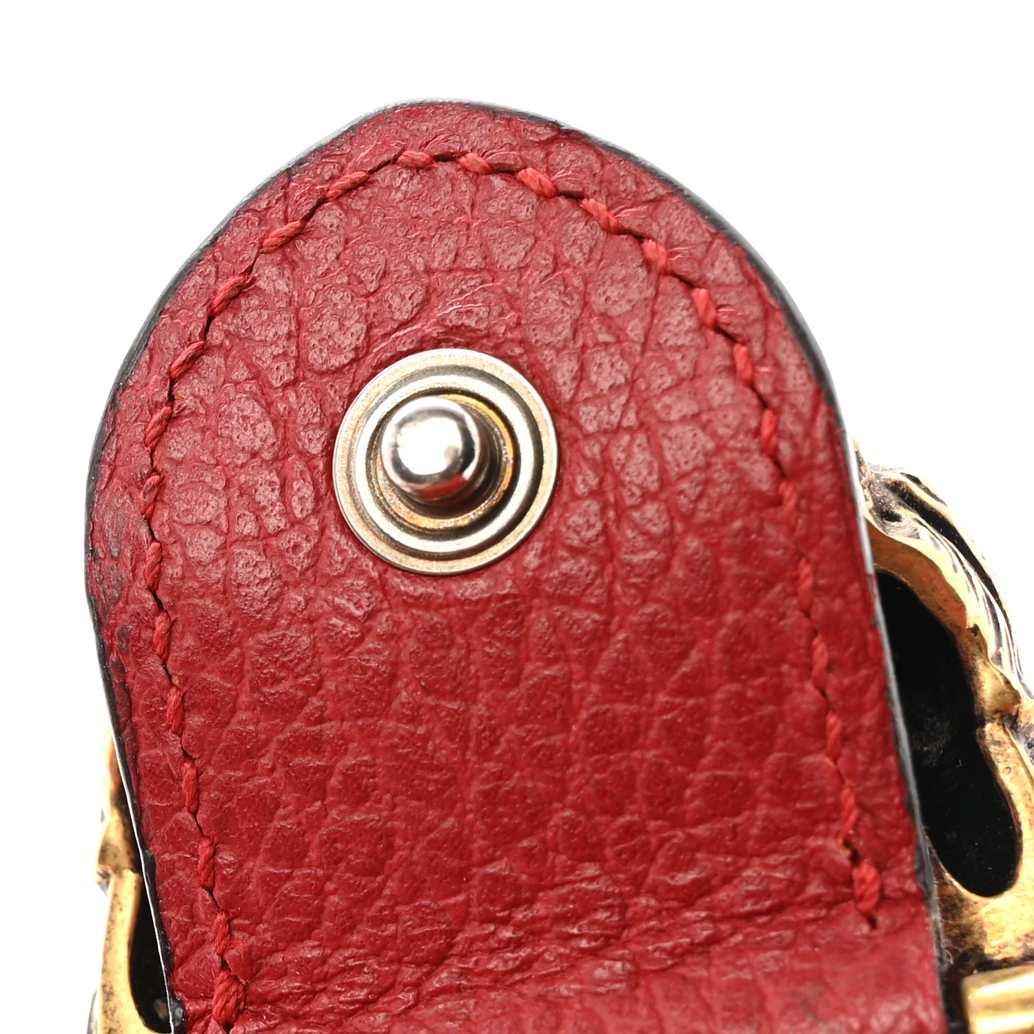 Calfskin Super Mini Dionysus Shoulder Bag Hibiscus Red