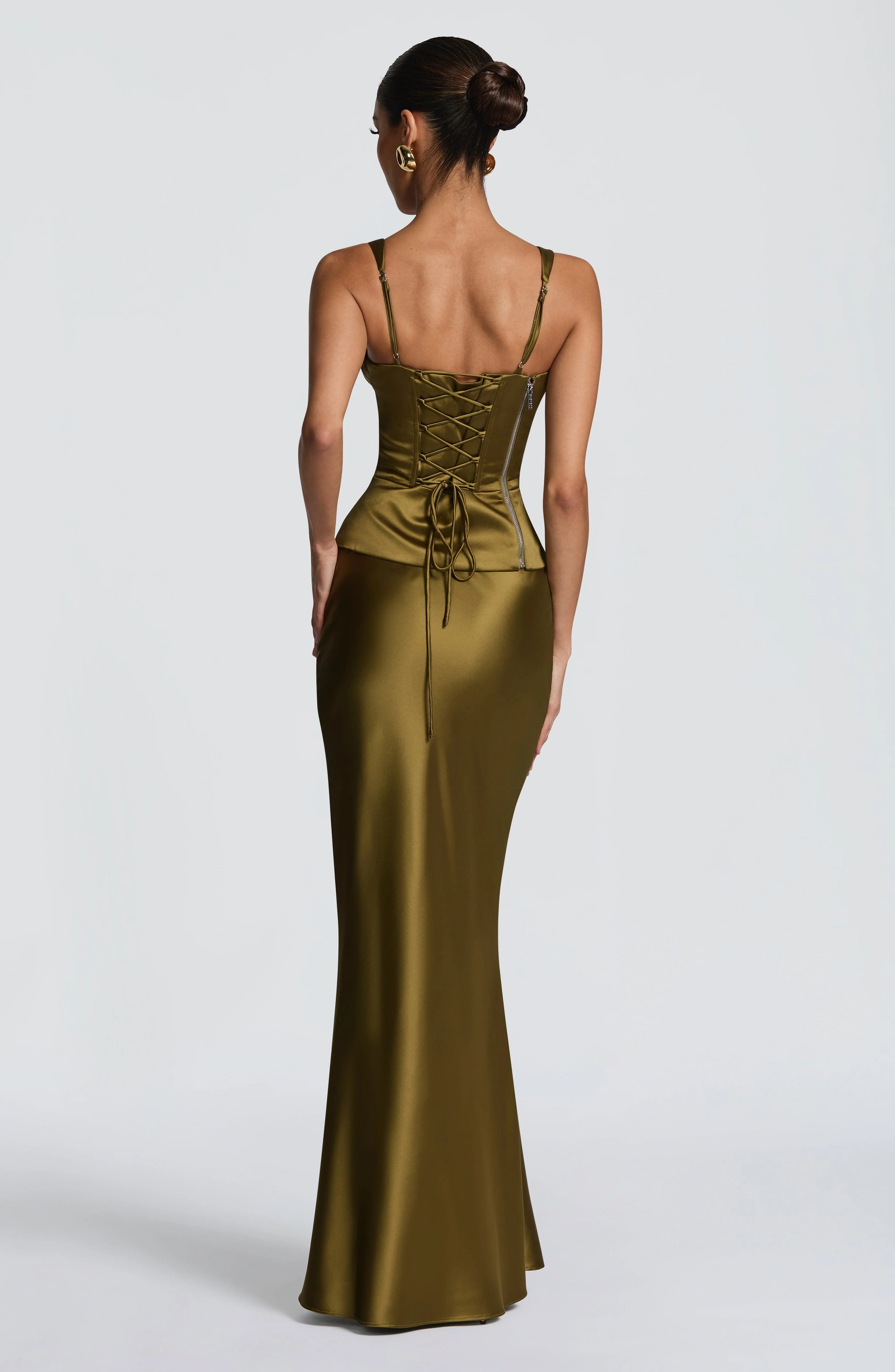 Rowan Corset - Deep Olive