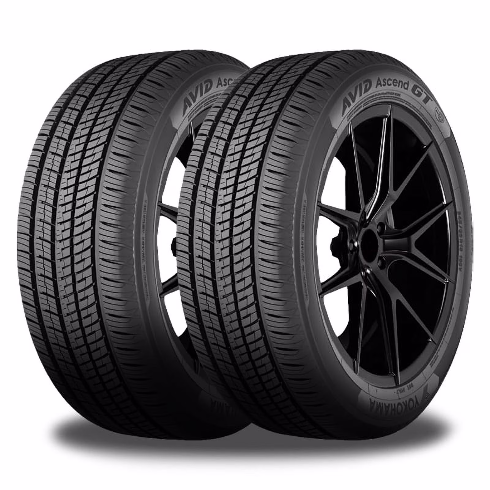 Set of 4 Yokohama Avid Ascend GT 225/40R18 92V Tires 110132754 / 225/40/18 / 2254018