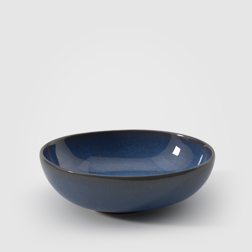 Lave Cereal bowl - Blue, 12.9 oz, stoneware