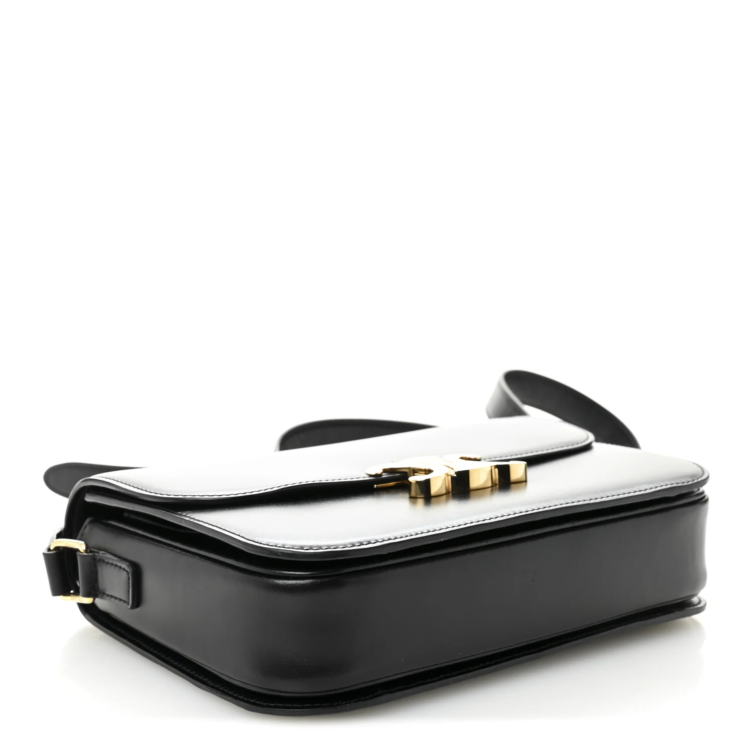 Shiny Calfskin Medium Triomphe Black