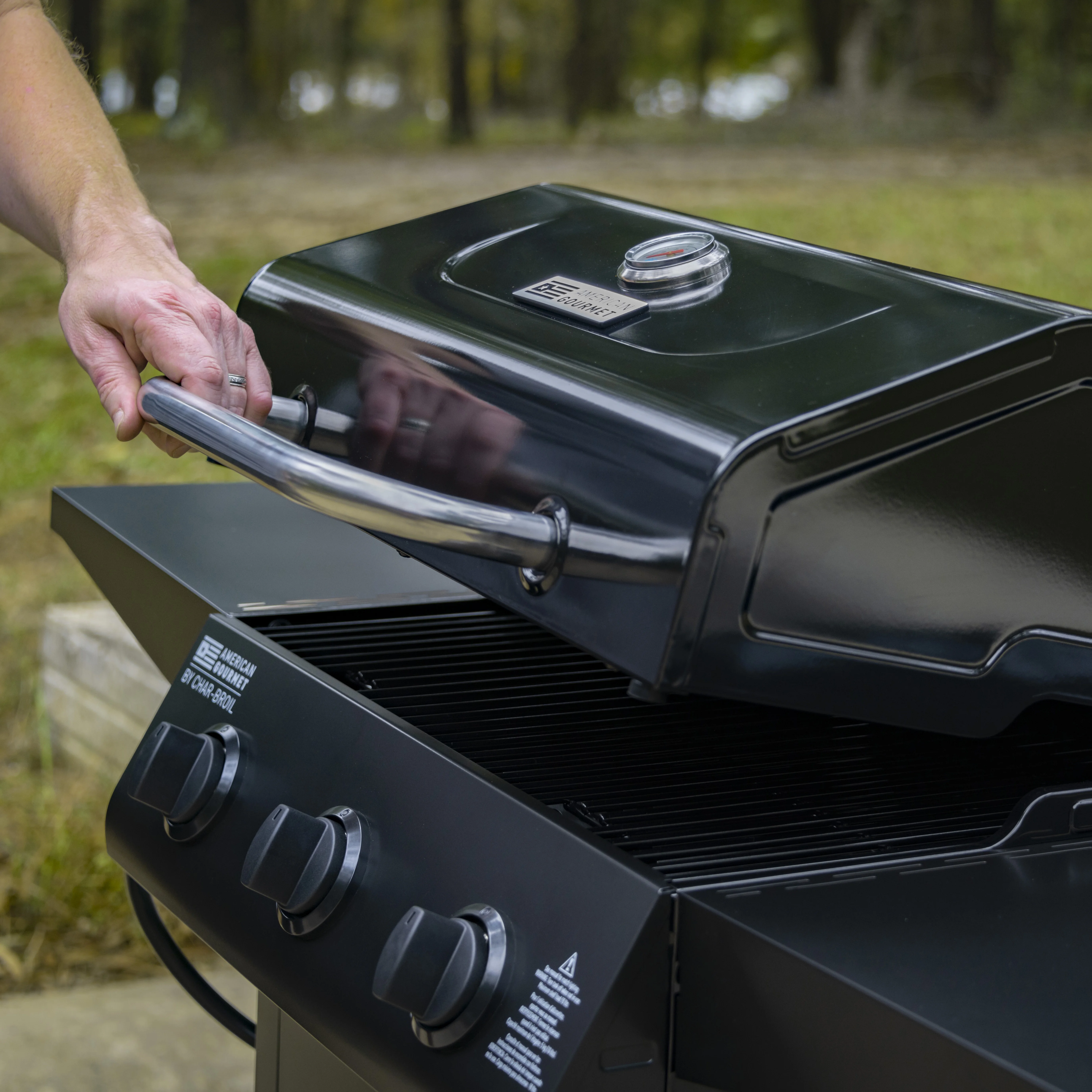 Gourmet by 3-Burner Cart Liquid Propane (LP) Gas Grill - Image 8