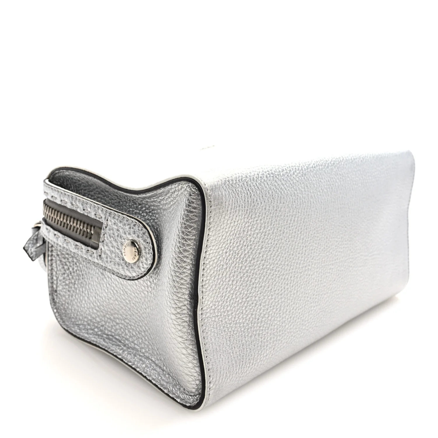 Cuoio Romano Lux Selleria Lei Boston Tote Argento