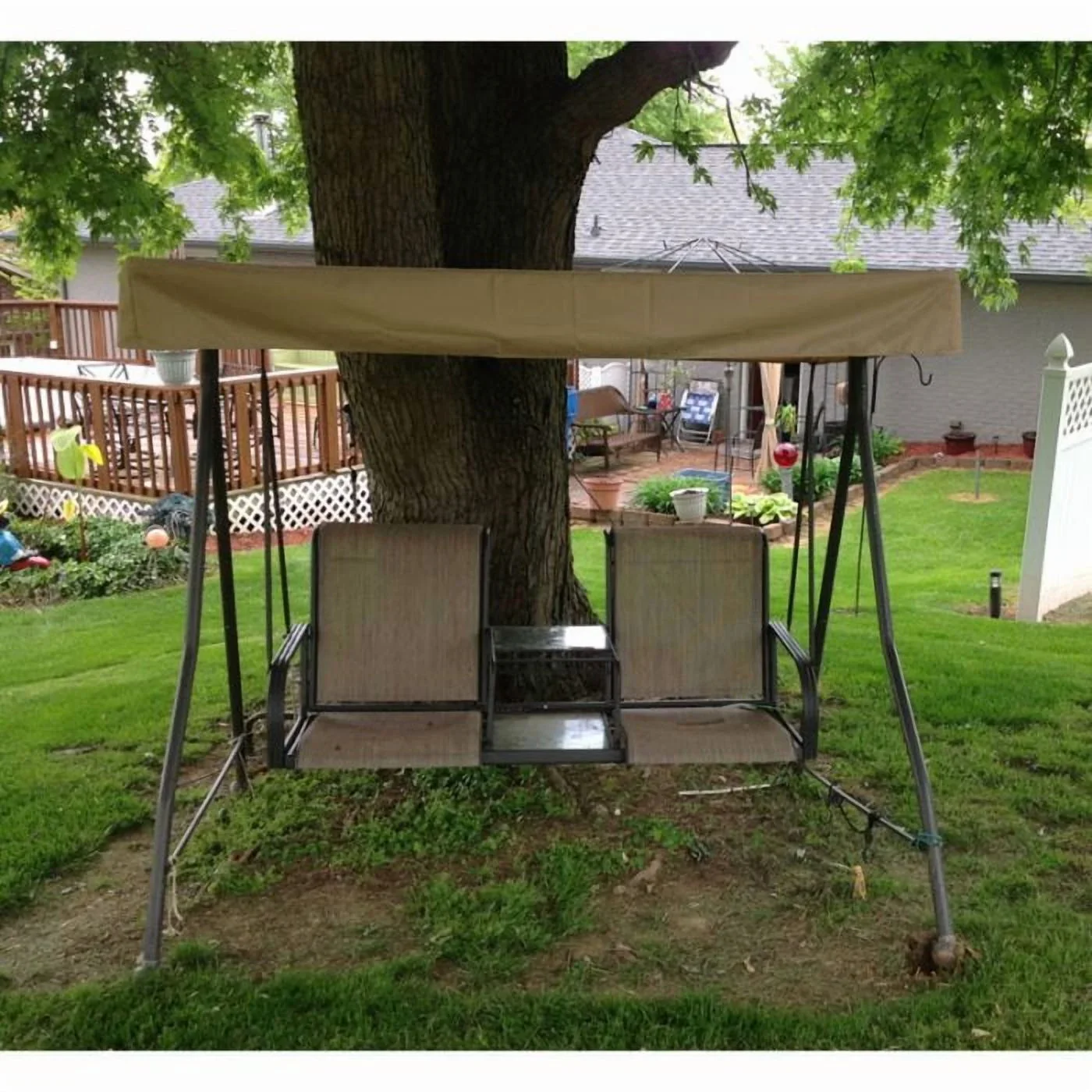 Garden Winds Custom Fit Replacement Canopy Top Cover Compatible with The MDS-12-MAN-SWG Manchester Swing  - Standard 350