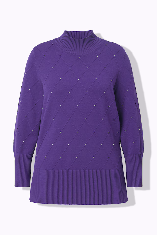 Decorative Grommet Long Sleeve Sweater