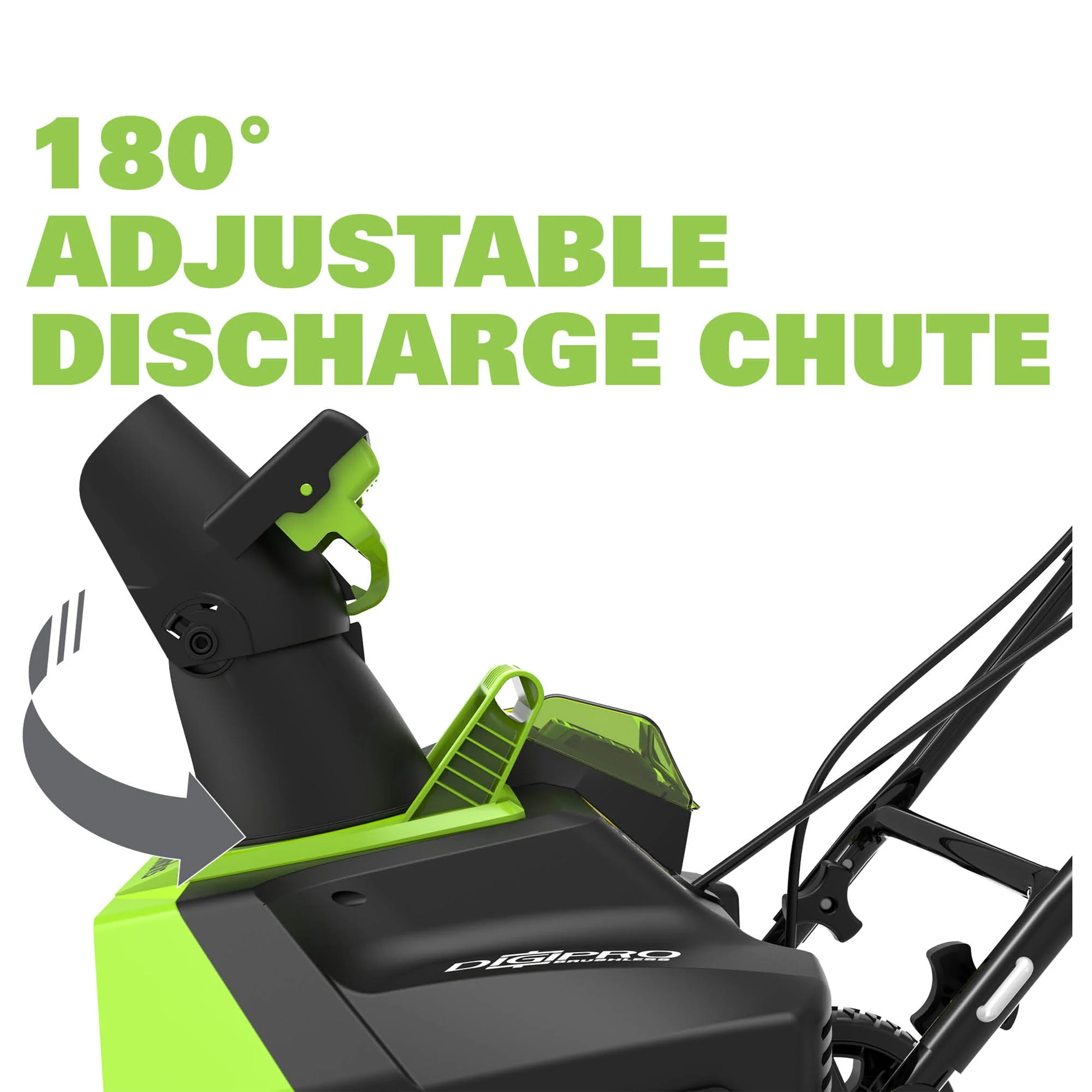 Greenworks 40V 20 inch Brushless Snow Thrower, Battery Not Included, 2601102 Image 5