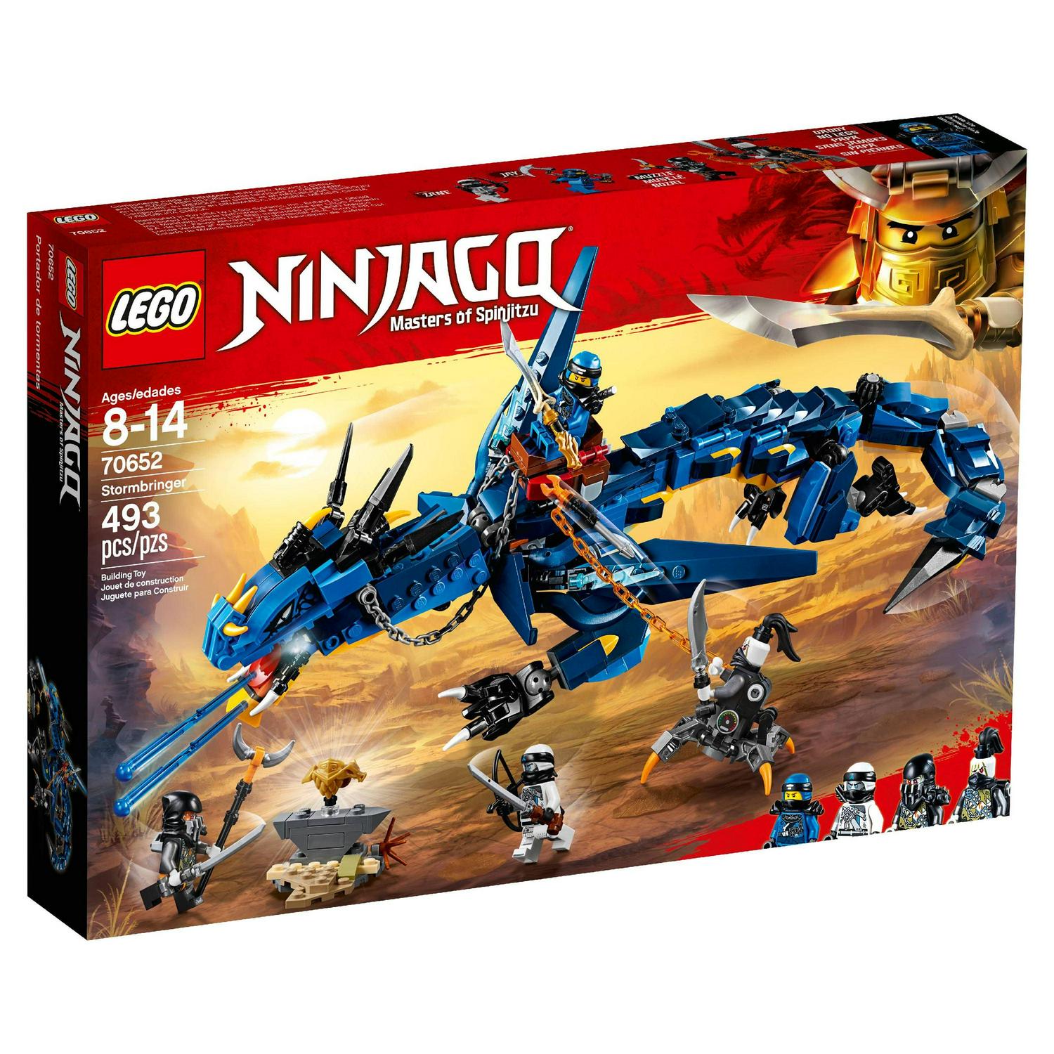 NINJAGO Masters of Spinjitzu: Stormbringer 70652 Ninja Toy Building Kit with Blue Dragon Model for Kids. Best Playset Gift for Boys (493 Piece) - Image 4