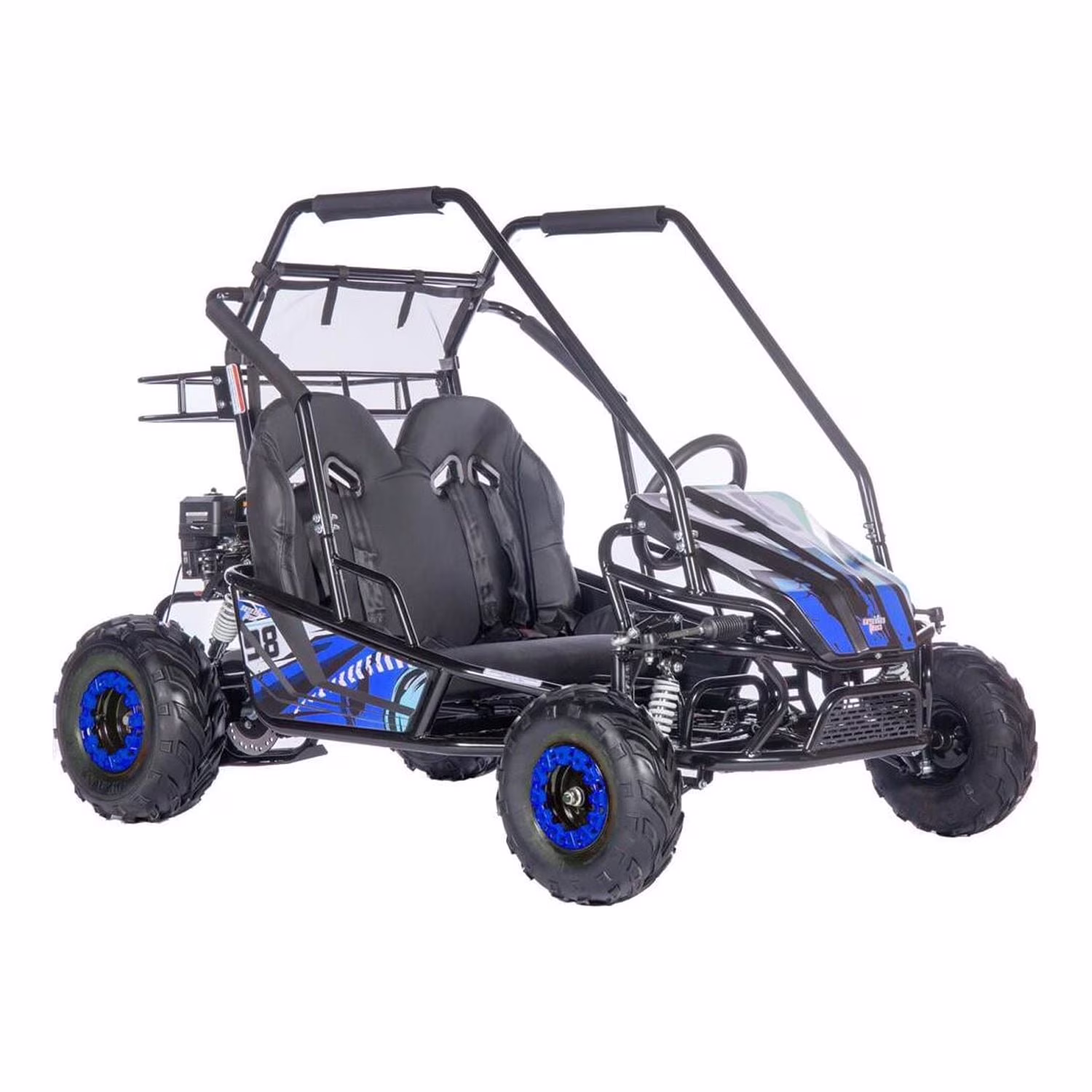 Mud XL 212cc 2 Seat Go Kart Full Suspension Blue(Blue)