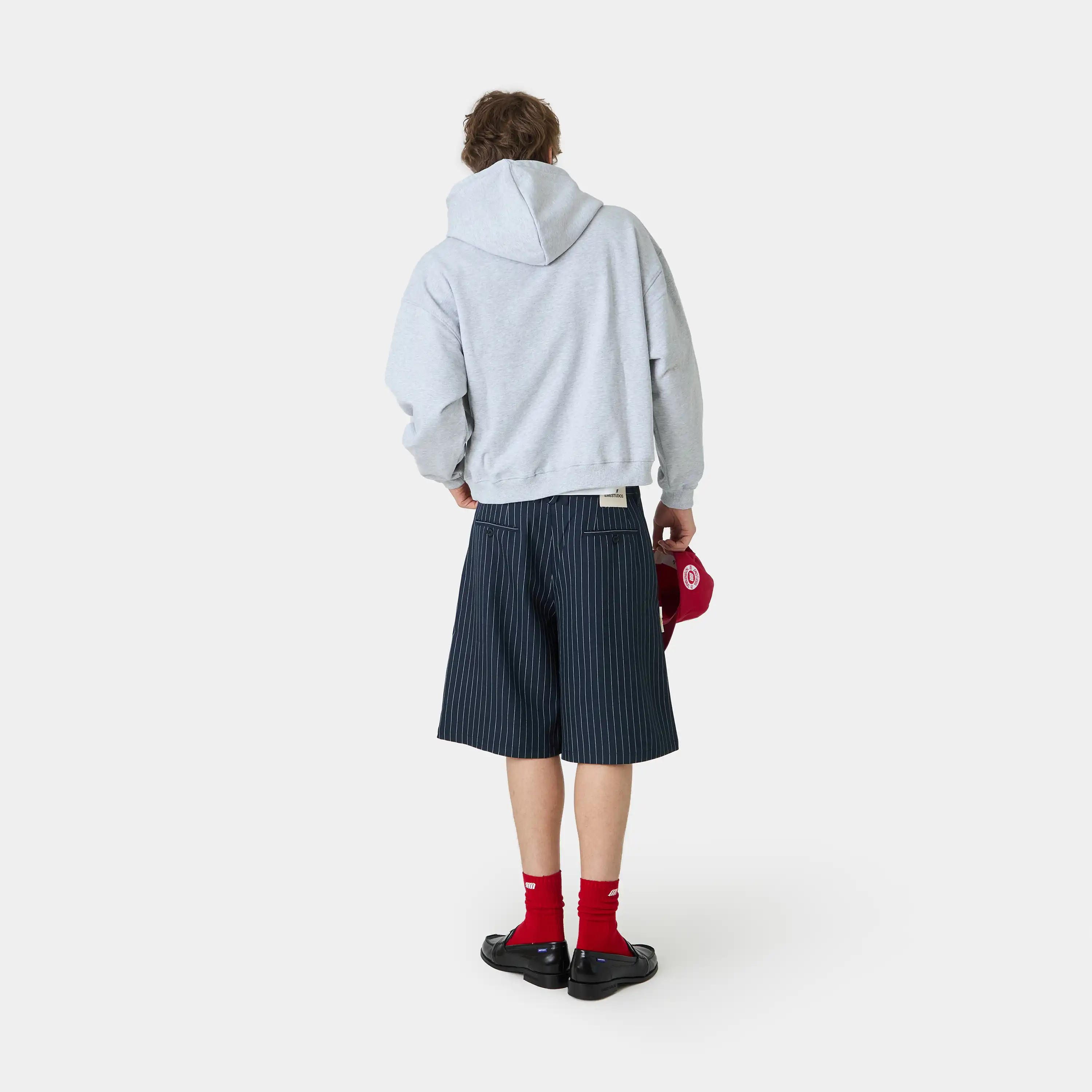 Box Heather Grey Oversized Hoodie